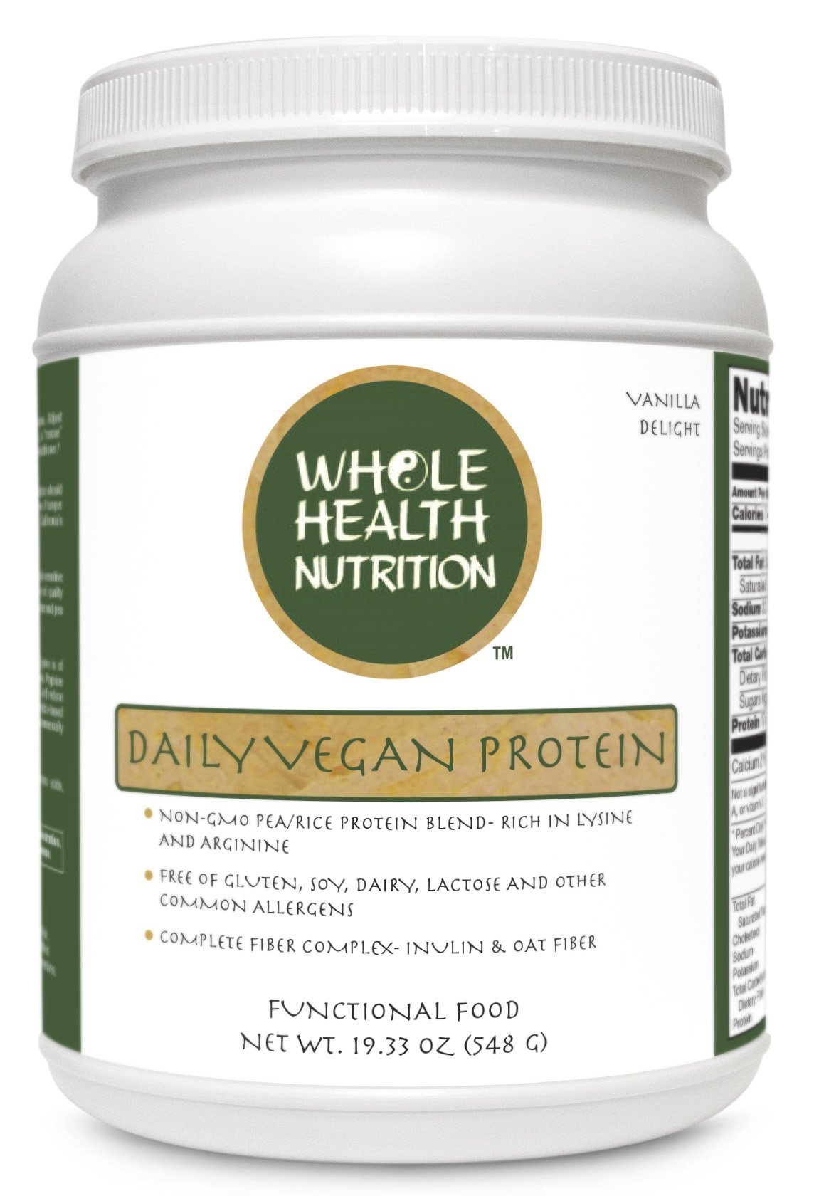 Daily Vegan Protein - Vanilla (PREVIOUSLY Health Naturally) | Vegan Protein with Oat and Chicory Fiber | 17g of Protein per Serving Priced for Daily Consumption | Pharmaceutical Grade
