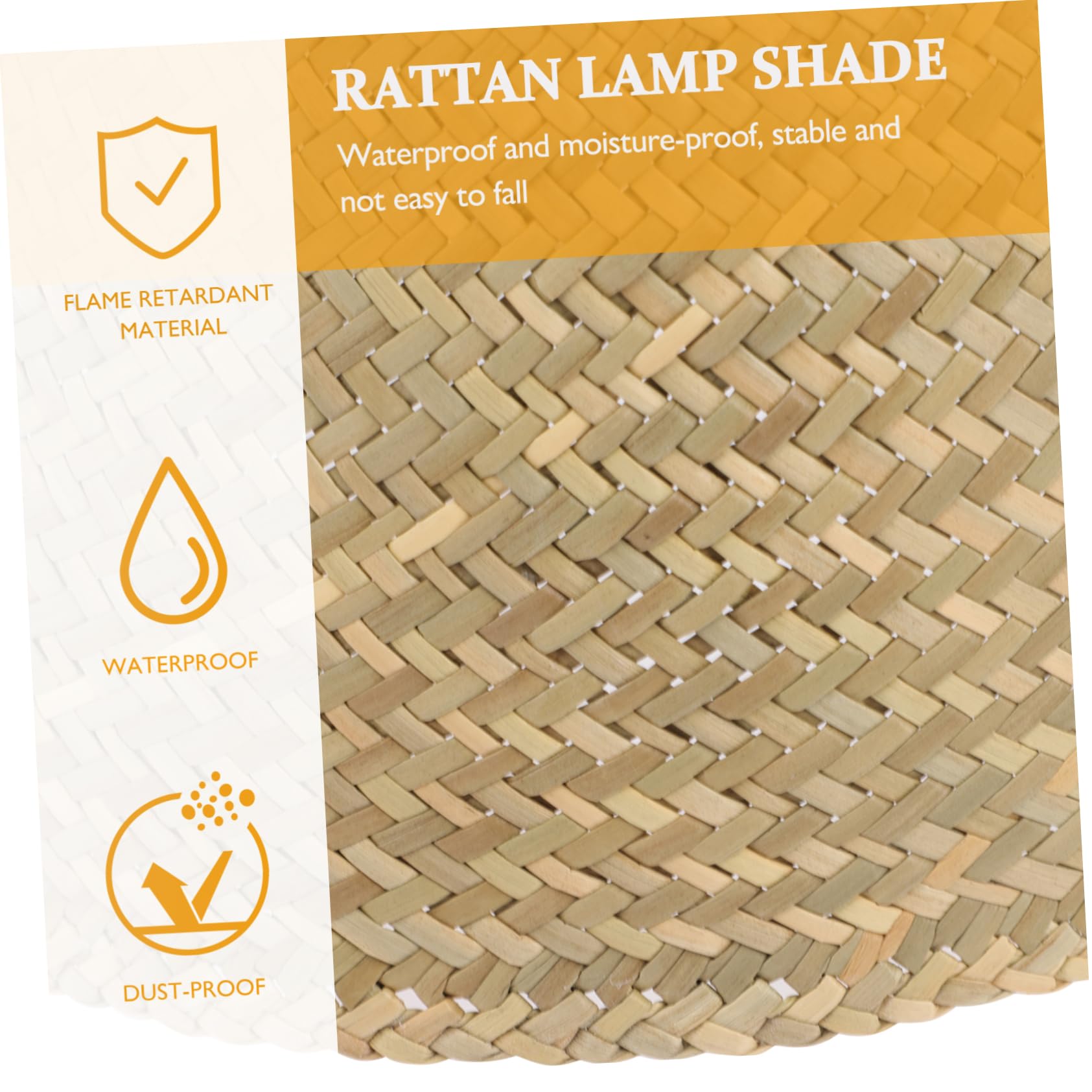 HOMSFOU Lampenschirm Lampenschirme Rattan Tischlampenschirm Lichtabdeckungen Lampenschirme Rattan Lampenschirm Lampenabdeckungen