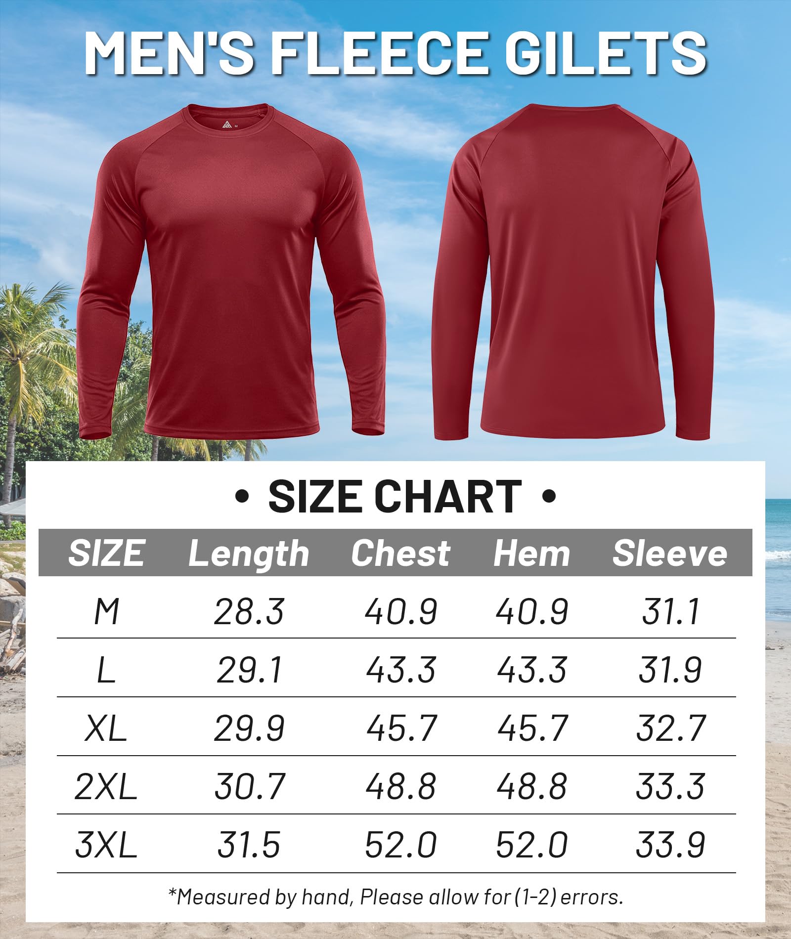 ZITY Lot de 5 t-shirts à manches longues pour homme, protection solaire UPF 50+, anti-humidité, haut de sport pour entraînement et course à pied