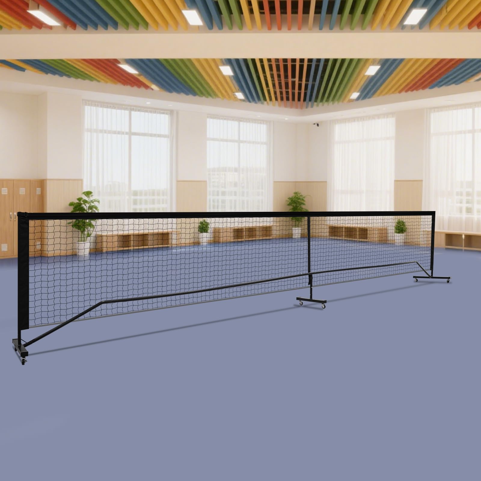Red de pickleball portátil, 6,7 m, red de tenis portátil con bolsa de transporte, red de voleibol, red de voleibol, red de voleibol, red multiusos para exteriores, resistente a la intemperie con