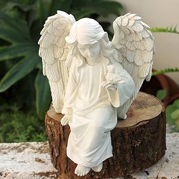 Amazon.com: JARPSIRY Angel Garden Statue, Sitting Angel Sculpture Amazon.com: JARPSIRY Angel Garden Statue, Sitting Angel Sculpture