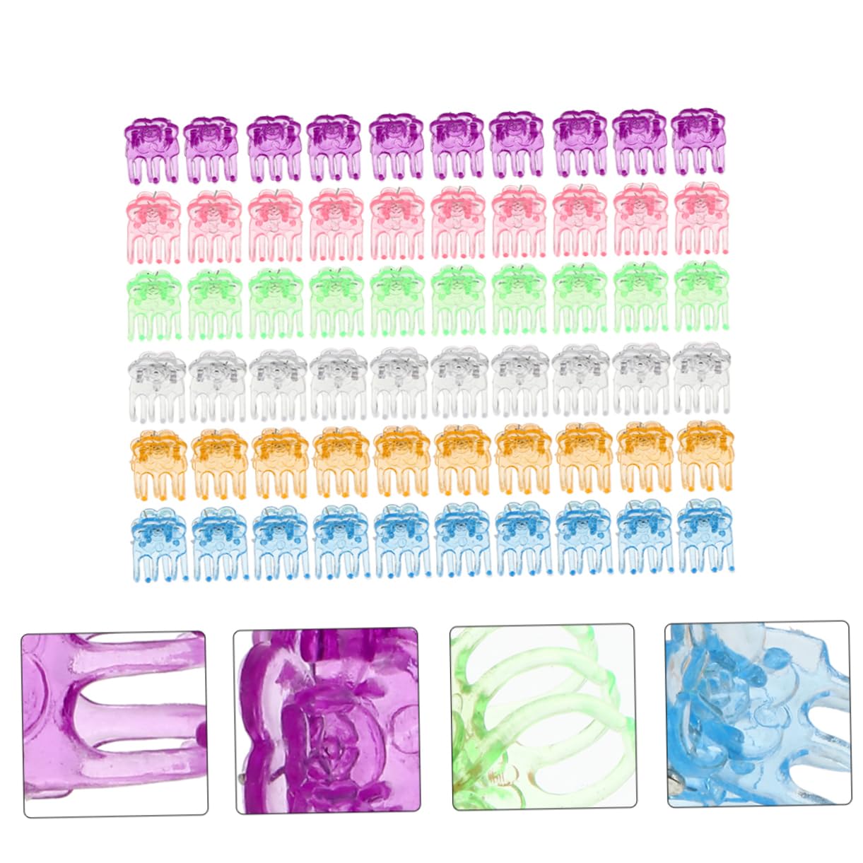 SOIMISS 10 Ensembles Agrafe D'orchidée Clip De Support pour Plantes Grimpantes Clips De Support pour Plantes Clips D'orchidées Clips De Tige De Vigne Fleur Vignes Plastique 120 Pièces * 10