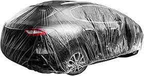 Capa antipoeira para carro | Capa de carro transparente ao ar livre para carros pequenos, capas protetoras, capas externas, garagem, lavável transparente para a maioria dos carros, SUVs