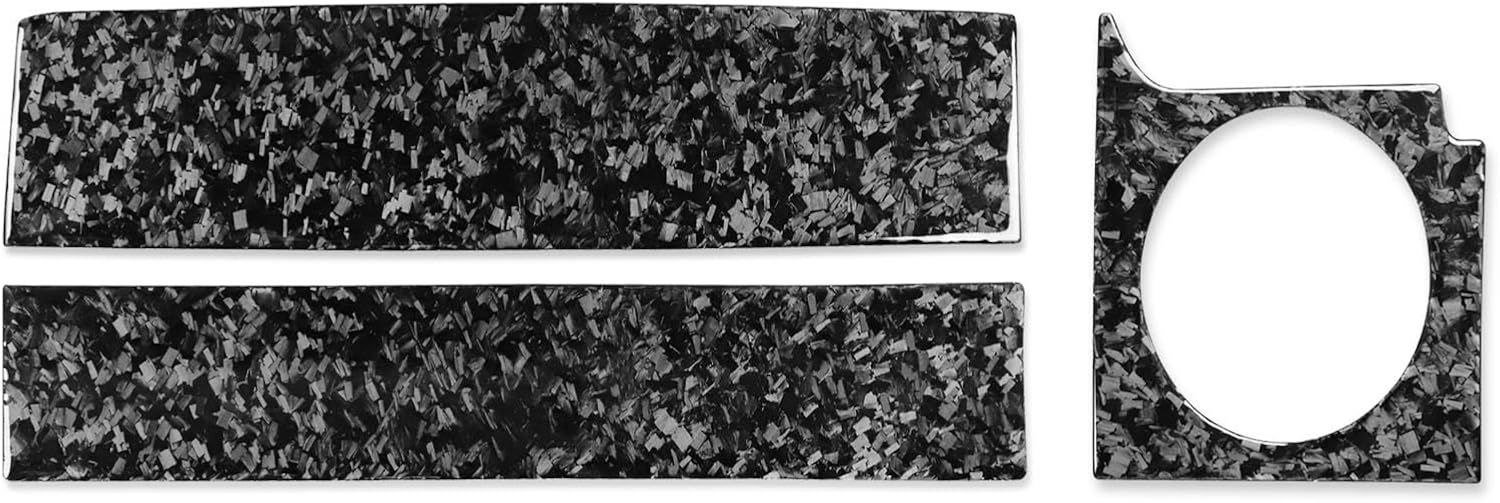 Forged Carbon Fiber Car Dashboard Upper 3/Piece Decorative Sticker for Ford Mustang 05-09 Carbon Fiber Interior Accessories