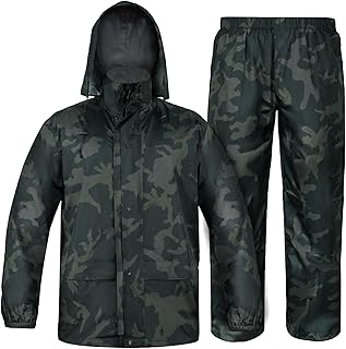 Sponsored You’re seeing this ad based on the product’s relevance to your search query.Learn more about this advertisement LOOGU Camo Rain Suit - Rain Gear for Men Waterproof Lightweight Raincoat Breathable Men's Rain Jackets Hood