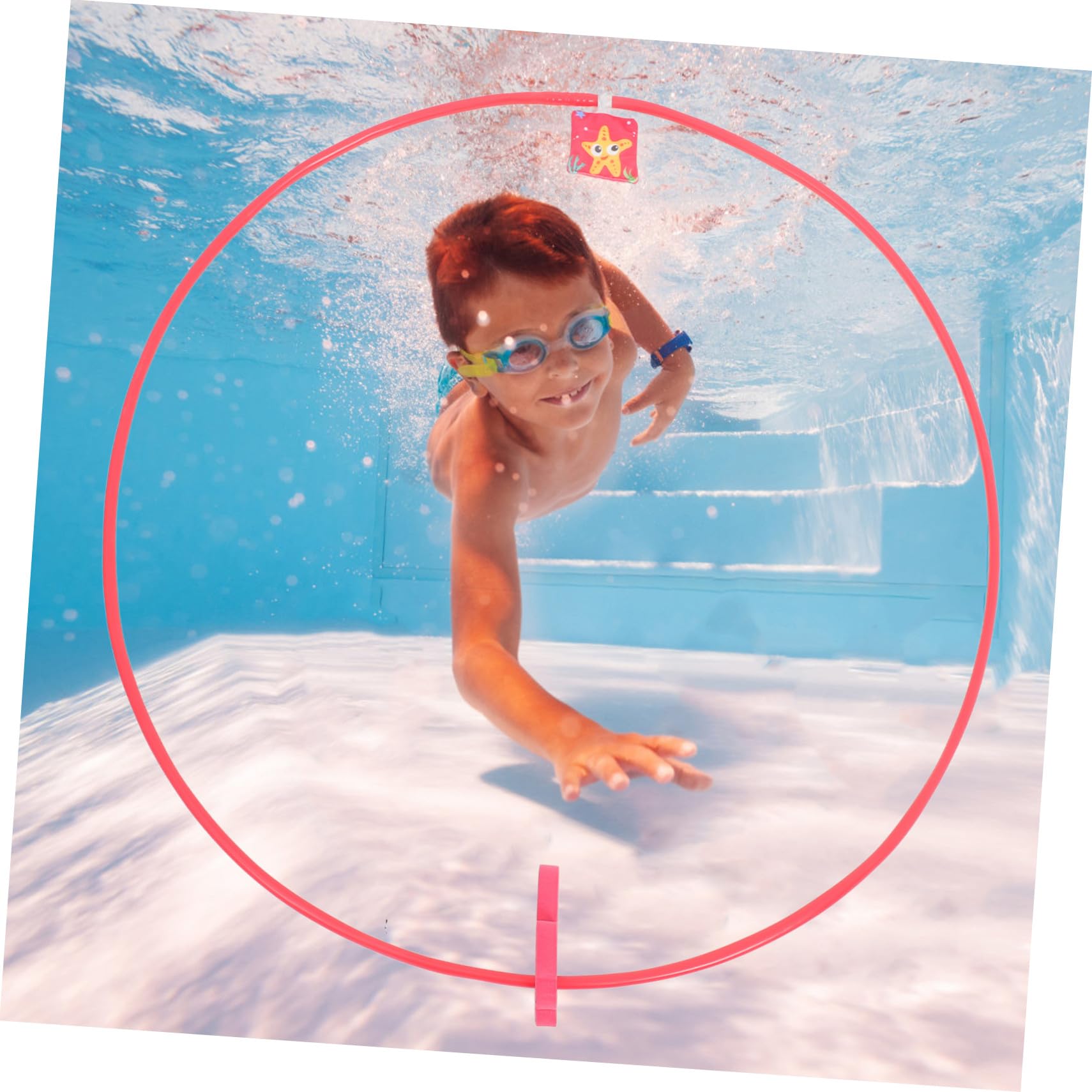 Cerchi da Immersione per Piscina 3 Pezzi Abs per Bambini Atmosfera Estiva | Giochi Compatti per Feste in Vasca, Facili da Riporre, in Nailon e Schiuma, per Giochi per Ragazzo Ragazza