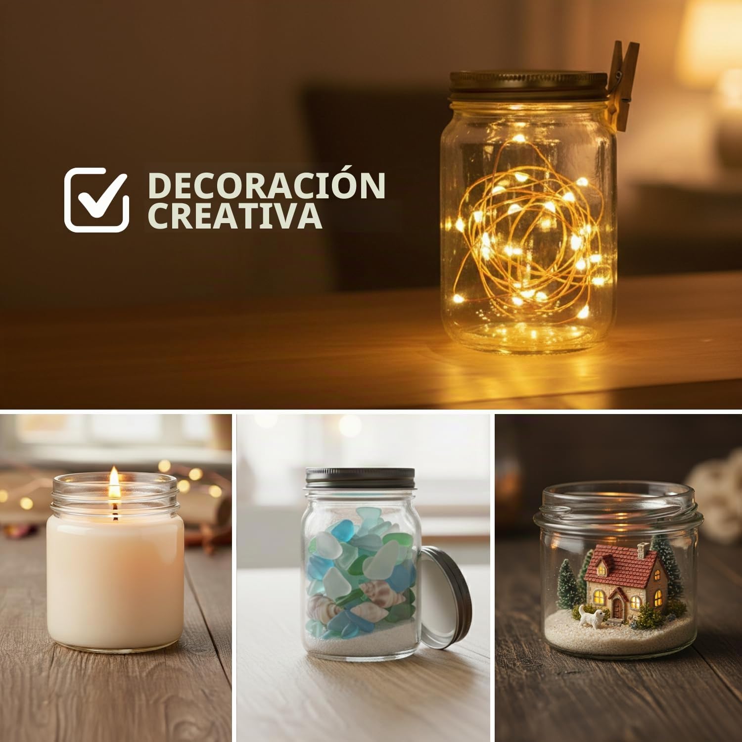 Espirito Rebelde - Lote de 20 tarros de cristal vacíos con tapa dorada de 100 ml - Tarros para mermeladas, tarros para conservas, miel, yogur, Mariage
