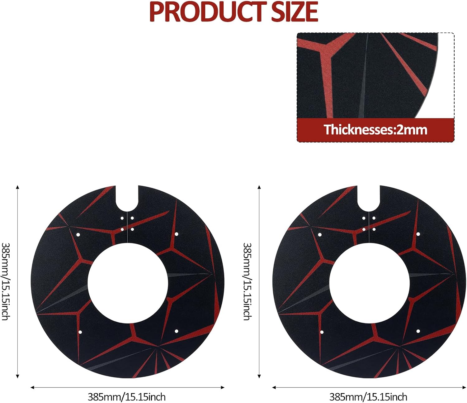 For SUPER 73 2PCS Wheel Hub Cover ABS Motorcycle-Style Rim Protector Compatible with SUPER73 Ebike S1 S2 RX Y1 ZX Models(Black+Red)