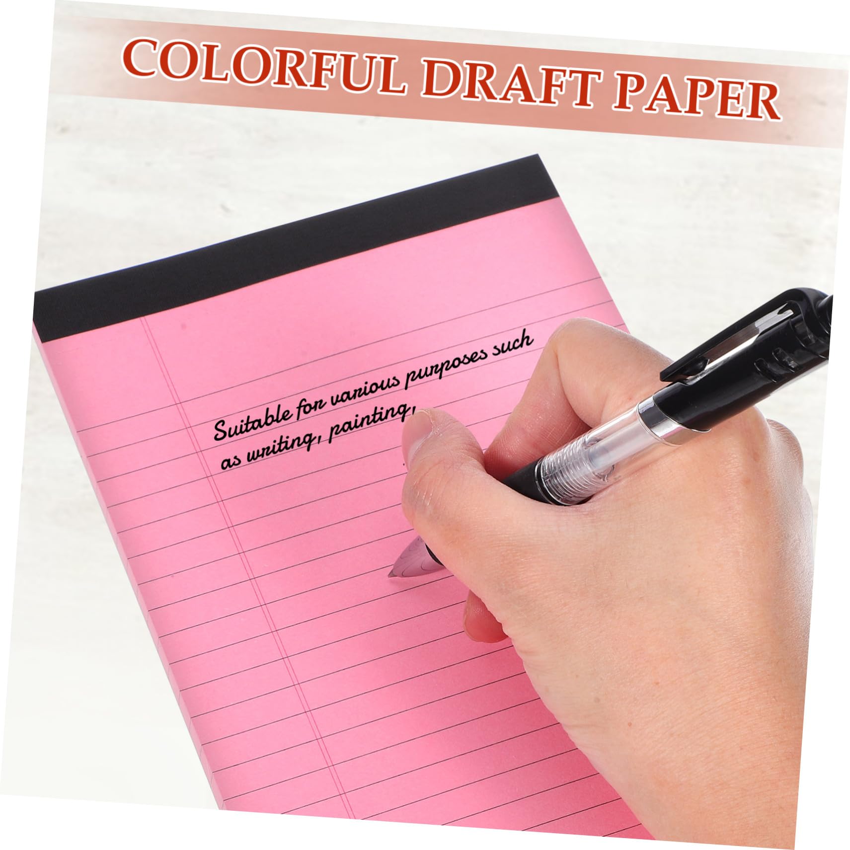 Lot De 10 Blocs-Notes Colorés De Travail Colorés Petits En Vrac Violets Légaux Journal Ligné Bloc-Notes De Bureau Ligné Fournitures De Bureau