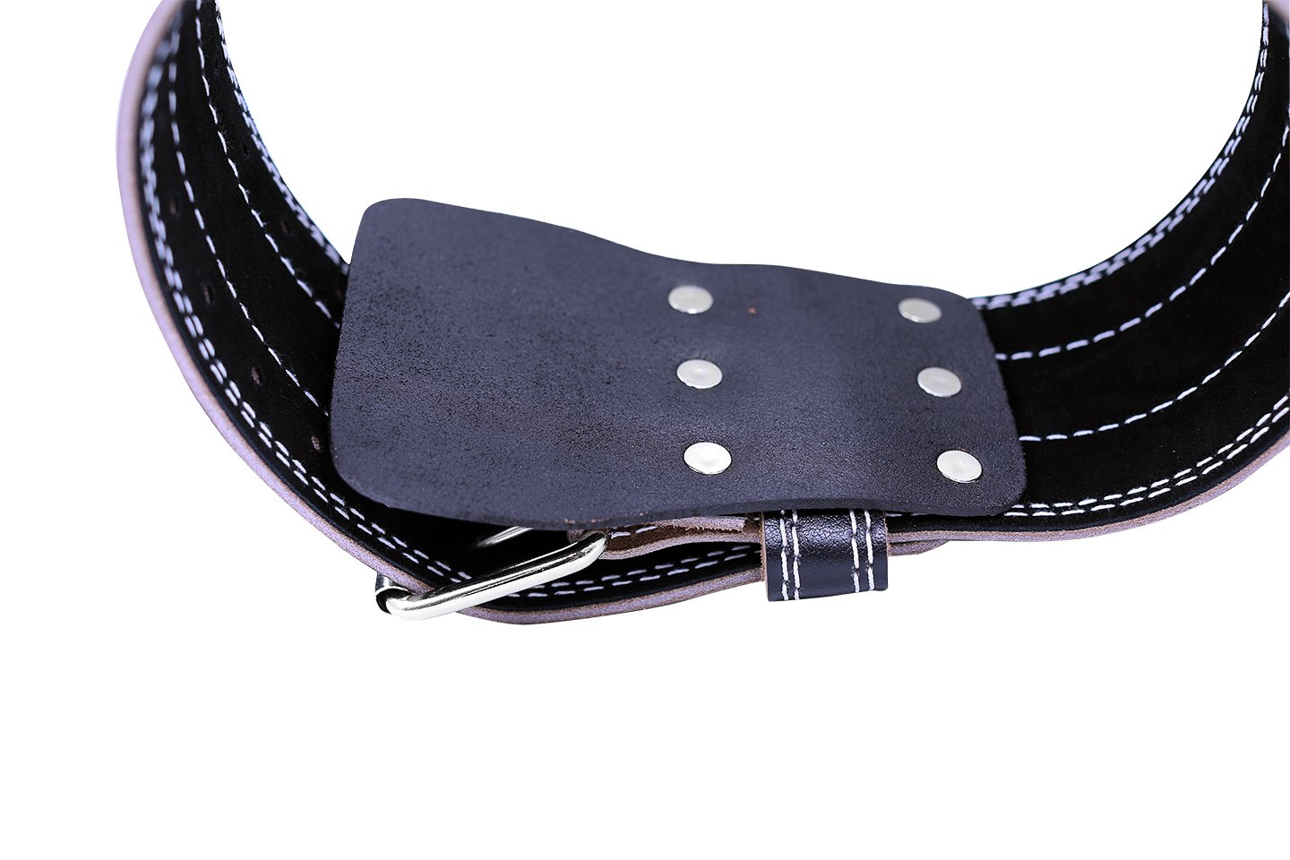 Cintura di sollevamento pesi larga 10,2 cm Cobra Grips Premium cintura in vera pelle per uomini e donne regolabile supporto schiena (nero, medio 81,3 - 101,6 cm)