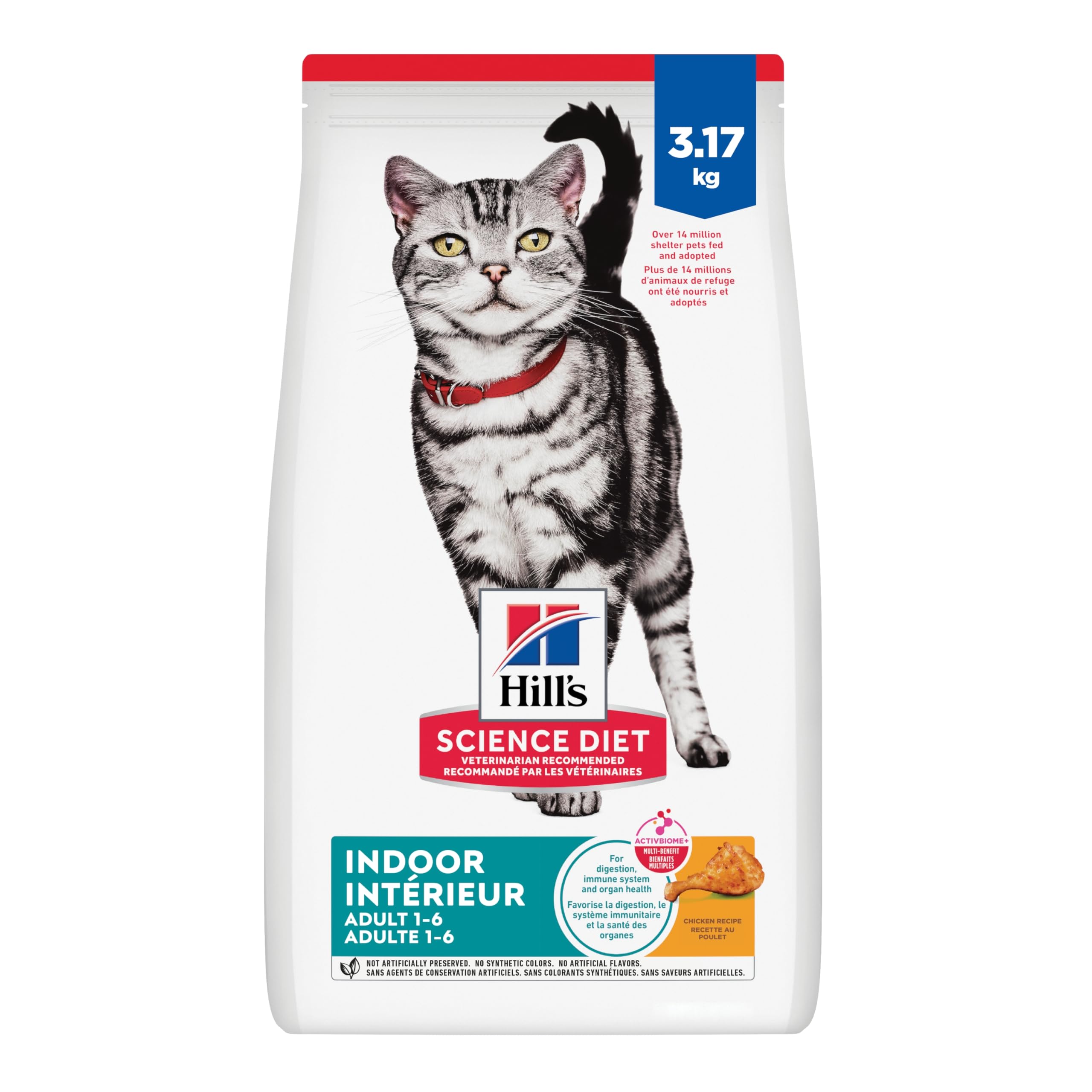 Hill's Science Diet Adult Indoor Chicken Recipe Dry Cat Food 3.17 kg Bag image 3