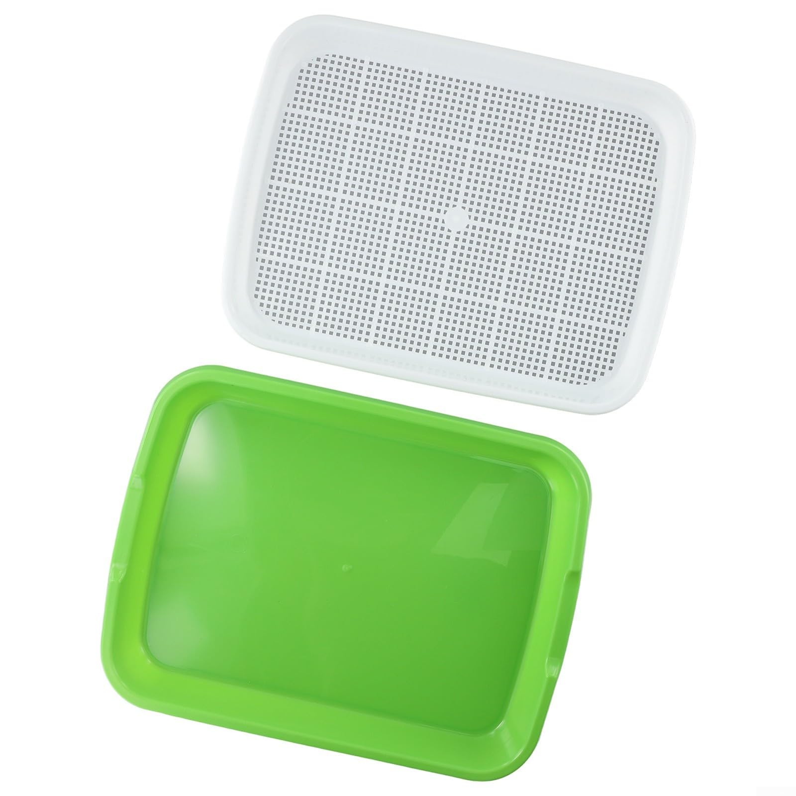 ZYWUOY Lot de 3 plateaux de culture pour germination, plateau de germination hydroponique, plateau de germination pour germes, plateau de germination