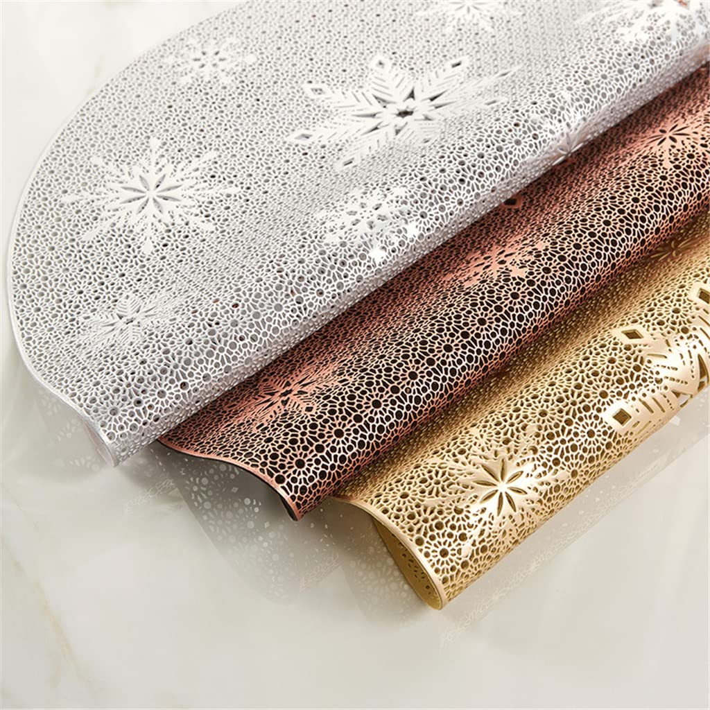 Creux Isolation Coaster Pads Table Bol Tapis Home Decor Résistant À La Chaleur Napperon pour Table À Manger 10 Pcs Napperons (A)