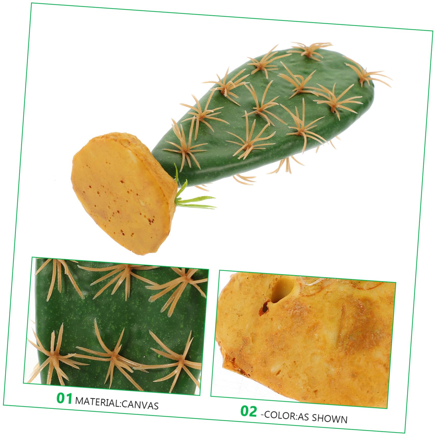 COLLBATH Reptile Habitat Plants Fake Cactus Tank Plants Aquarium Accessories Reptile Supplies