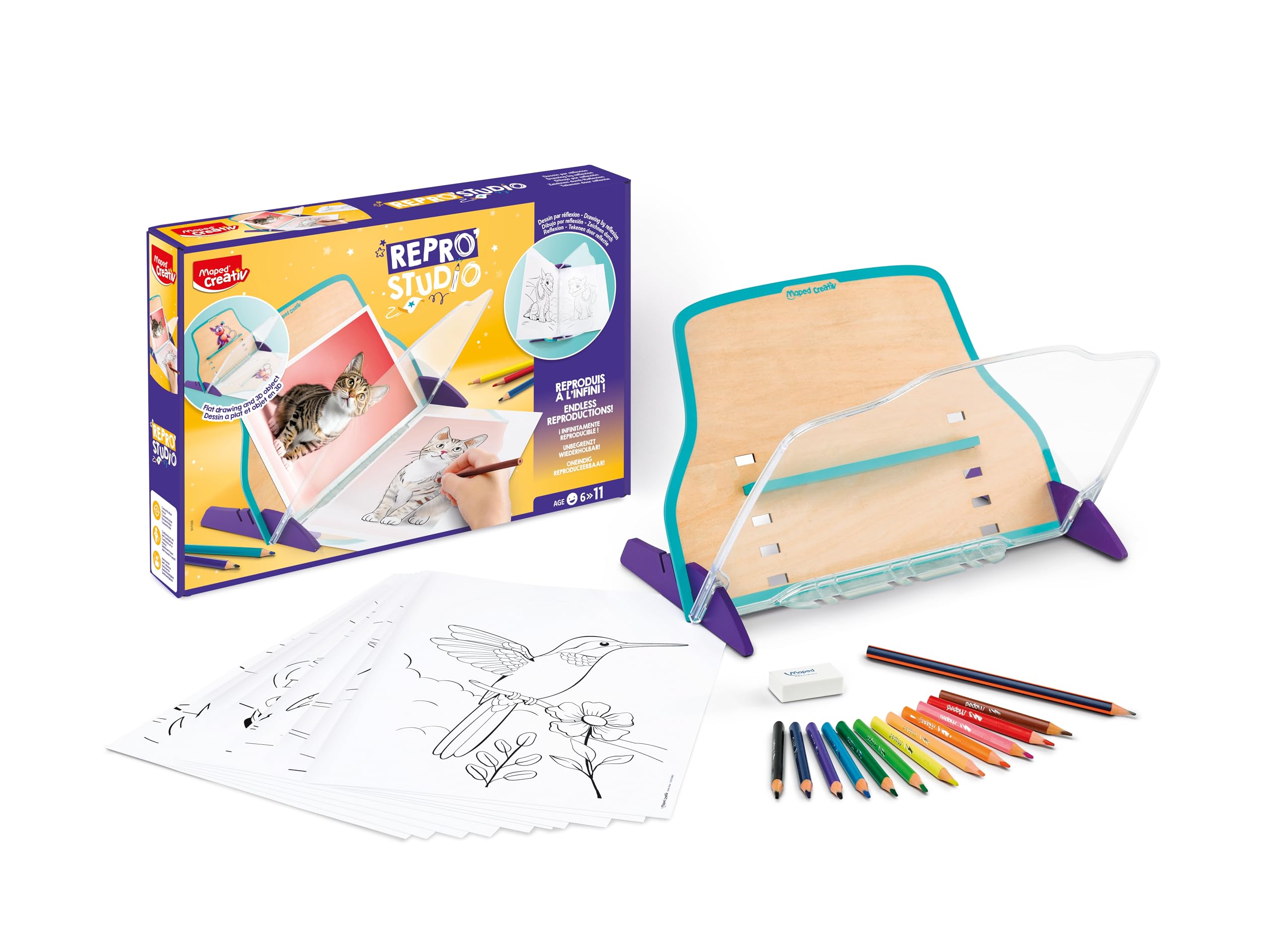 Maped Creativ Repro' Studio Infinity Art Reproduction Magic Effect Creative Activity Age 6 and Above