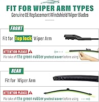 Vista 94 de 26" 20" 16" Windshield Wiper Blades Replacement for Dodge Grand Caravan 2008-2020 / Chrysler Town & Country 2008-2016 Premium All Weather Front Rear