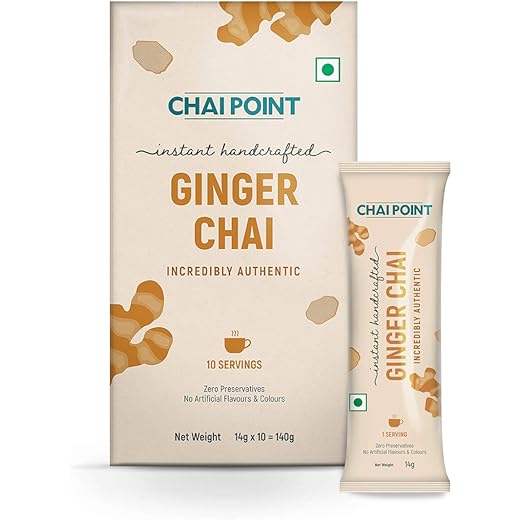 Chai Point Instant Ginger Tea Premix - 10 Sachets
