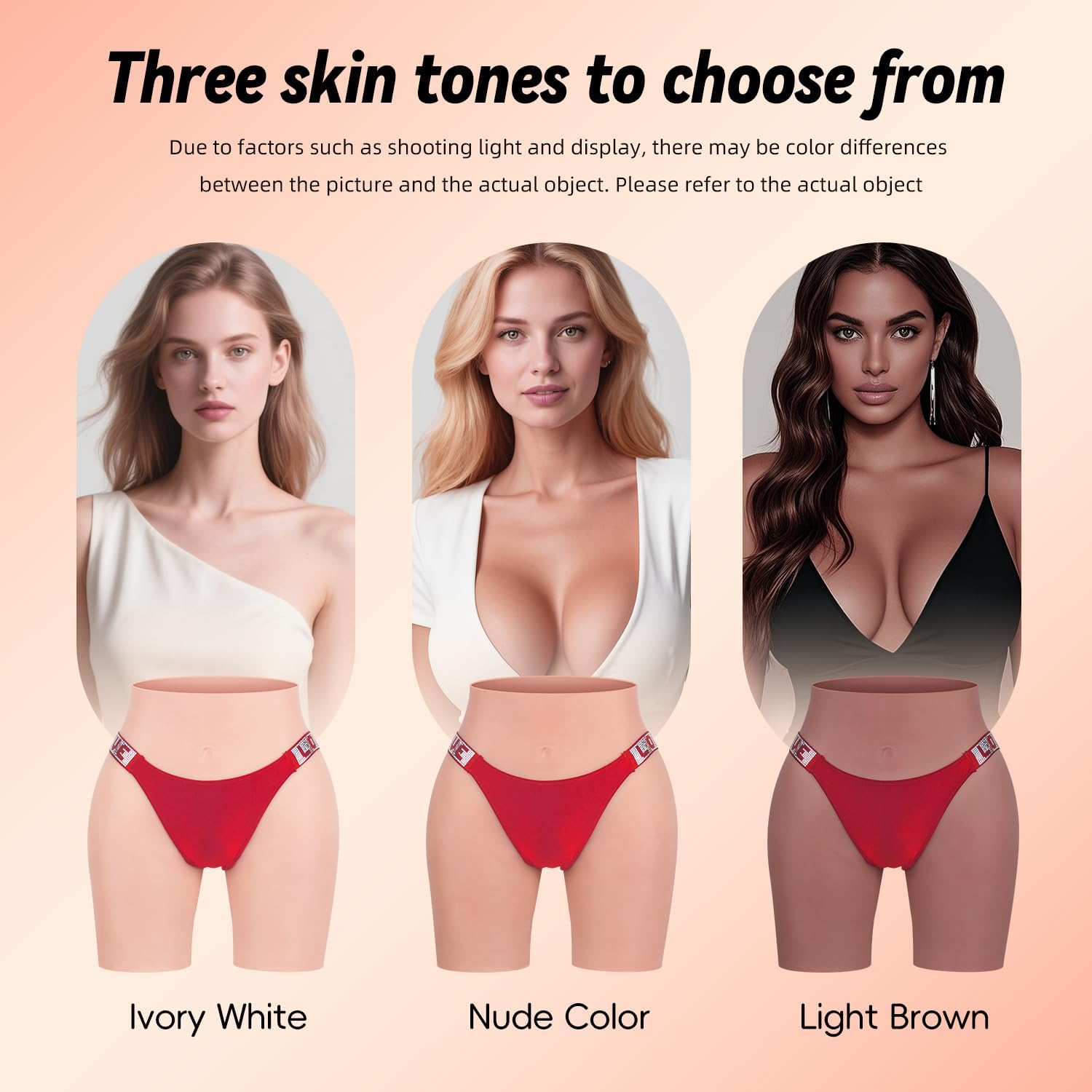 Silicone Butt Hip Enhancer Gaff Panty Shapewear for Crossdressers Transgender Drag Queens Cosplay