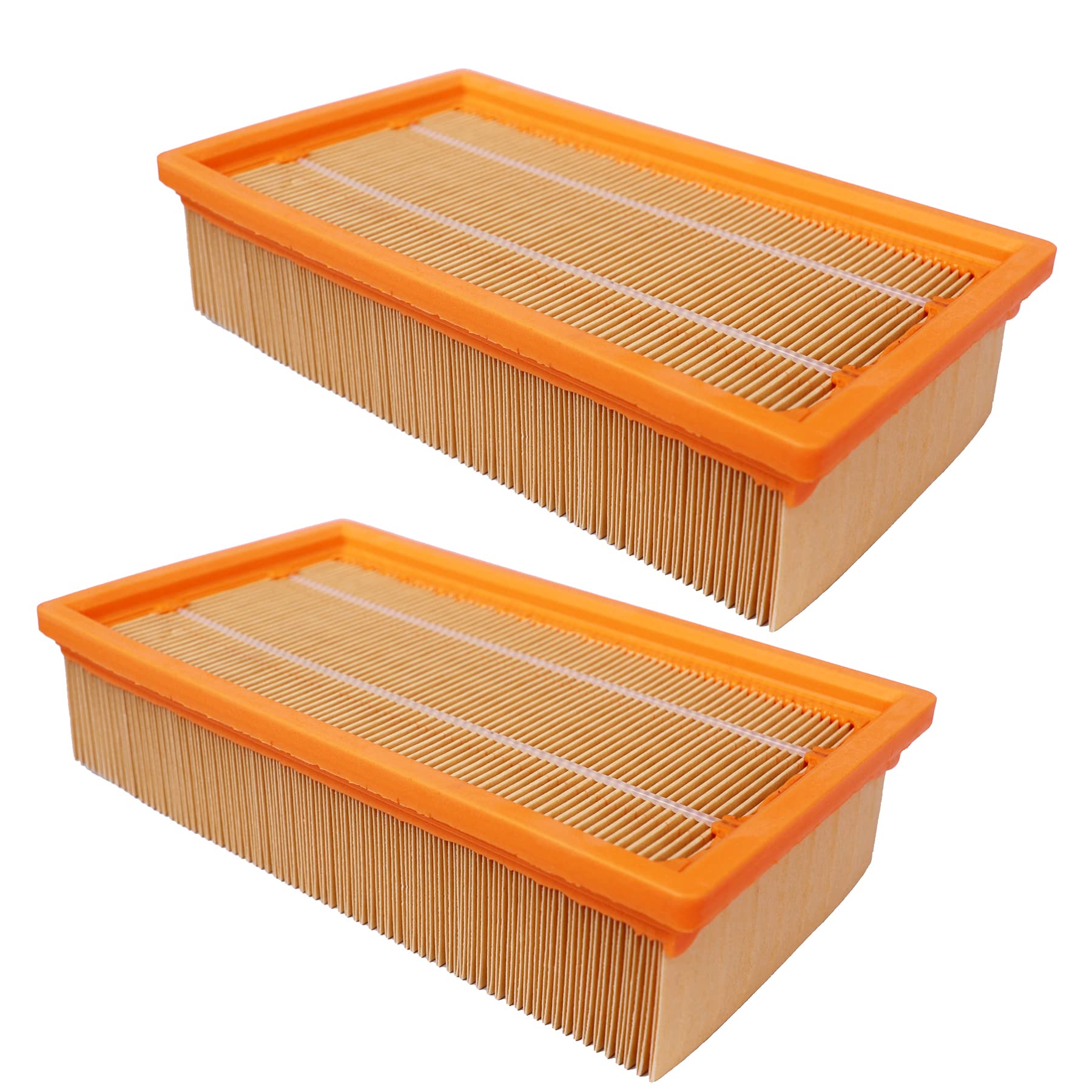2 filtri HEPA a pieghe piatte per Kärcher NT 25/1 Ap, NT 35/1 Ap, NT 35/1, NT 45/1, NT 55/1, NT 361, NT 561, NT 611 Tact, Te, M, per Hilti VC 20 U VC 40 U UM (LF 4) Nr. 6. 904-367.0