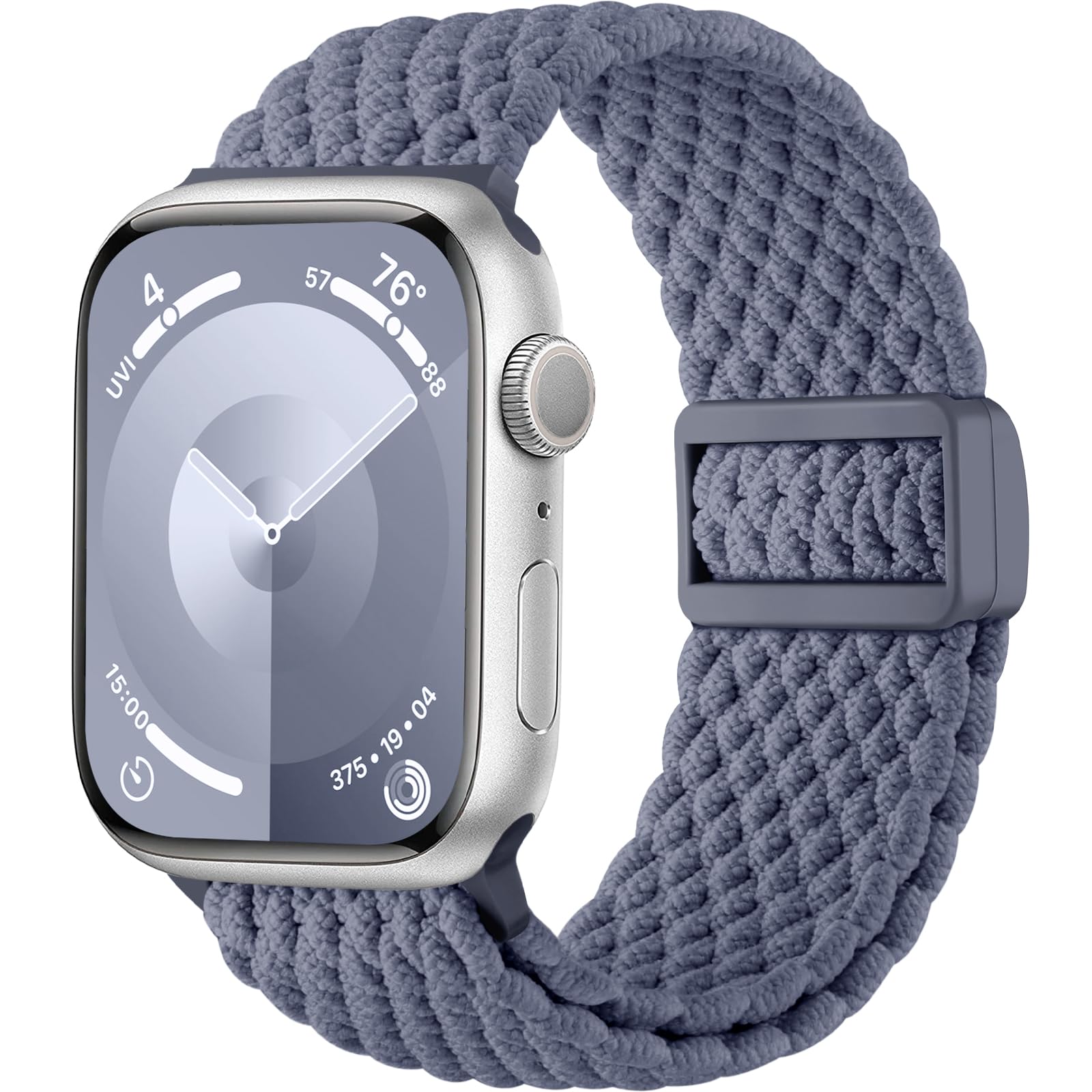 Stretchy Braided Solo Loop Compatible with Apple Watch Bands Women Men 40mm 41mm 44mm 45mm 46mm 38mm 42mm 49mm, Elastic Nylon Sport Strap for iWatch Series 10 9 8 7 6 5 4 3 2 1 SE Ultra