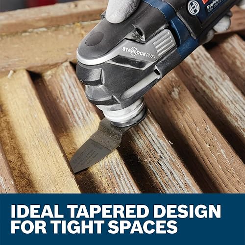 Miniatura 5 de Bosch OSL200CR 2 pulg. Hoja de sierra Starlock multiherramienta oscilante de grano de carburo para dedo