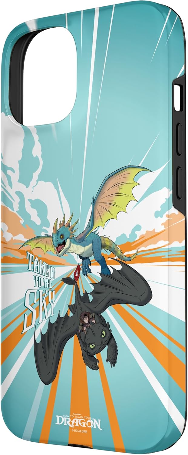 DreamWorks Dragons Toothless and Stormfly Take to the Sky Case for iPhone 15