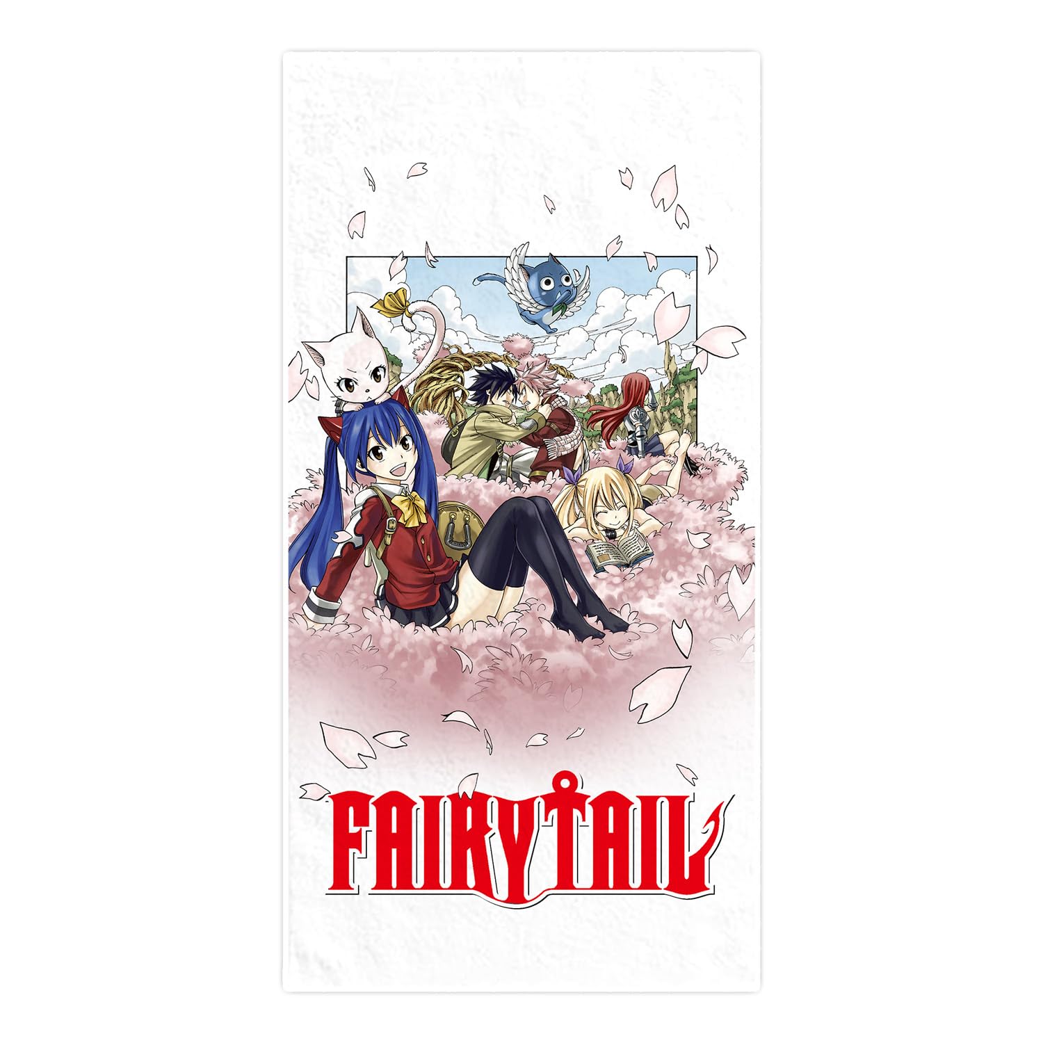 Sakami Colourful - Fairy Tail - Sakura Bloom - Beach Towel - 150 X 75 Cm - Original & Licensed