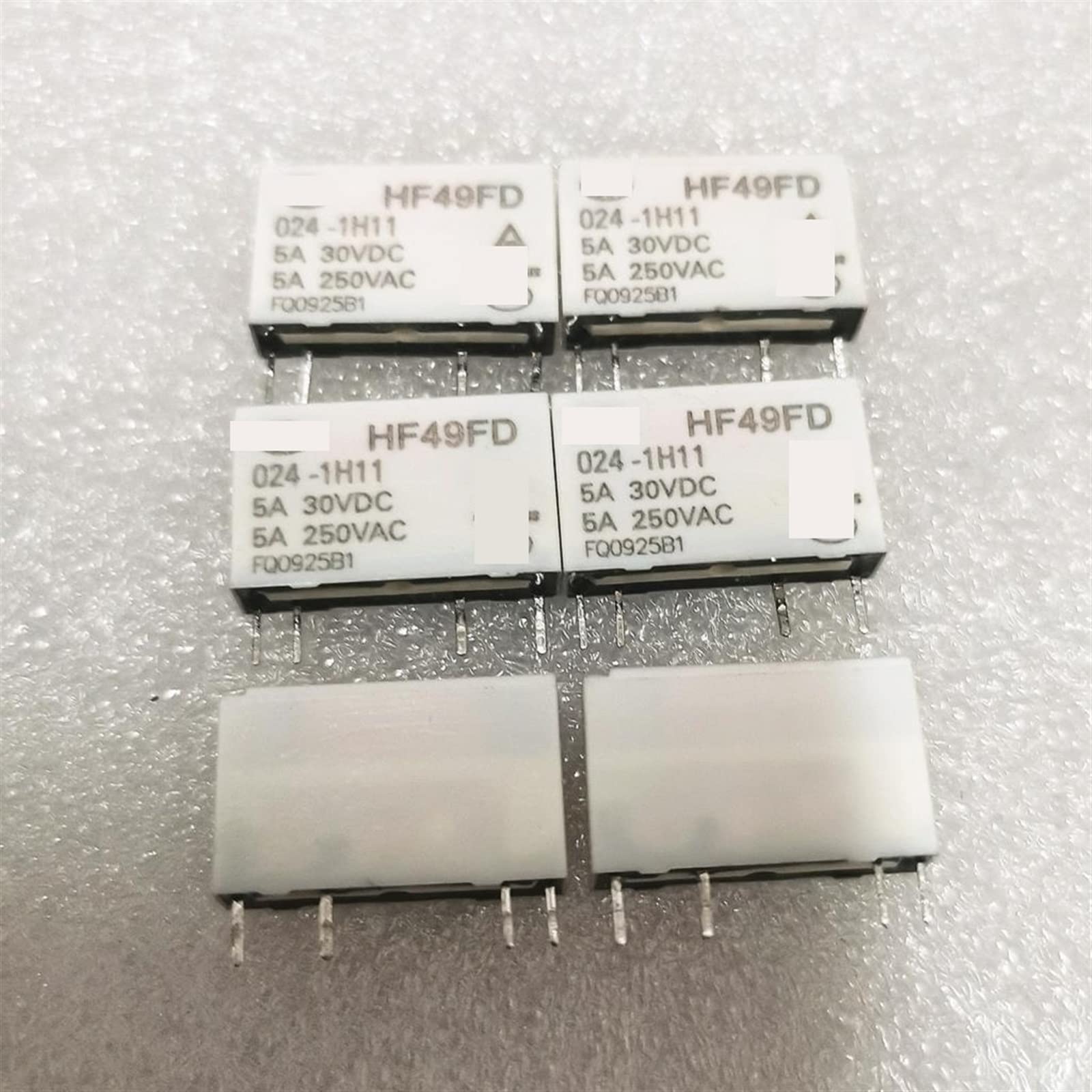 20 piezas relé HF49FD HF49FD-005-1H11 012-1H11 024-1H11 HF49FD-024-1H11 5VDC 12VDC 24VDC 4PIN 5A(HF49FD-024-1H11)