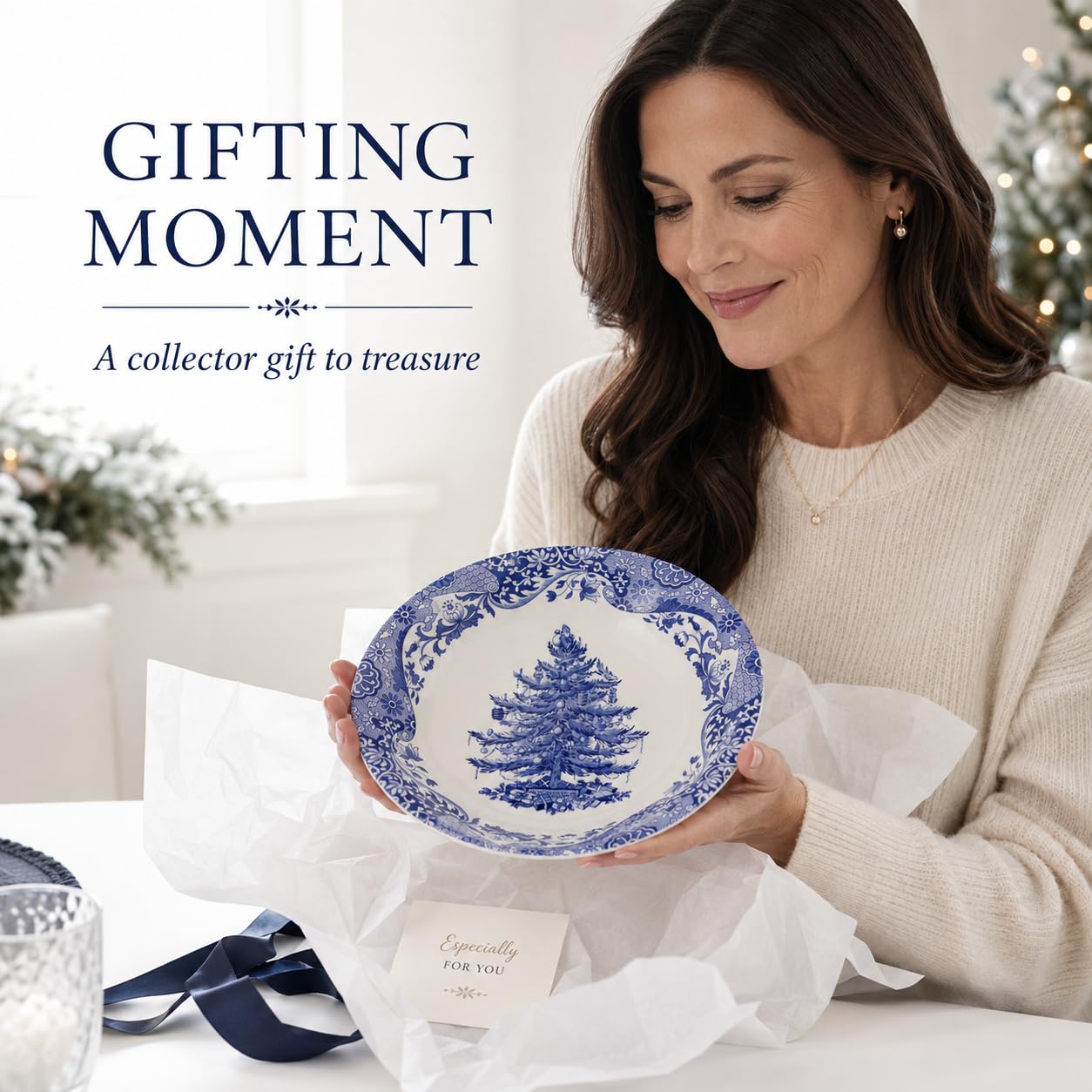 Amazon.com | Spode – Blue Italian Blue Italian Christmas Tree Bowl