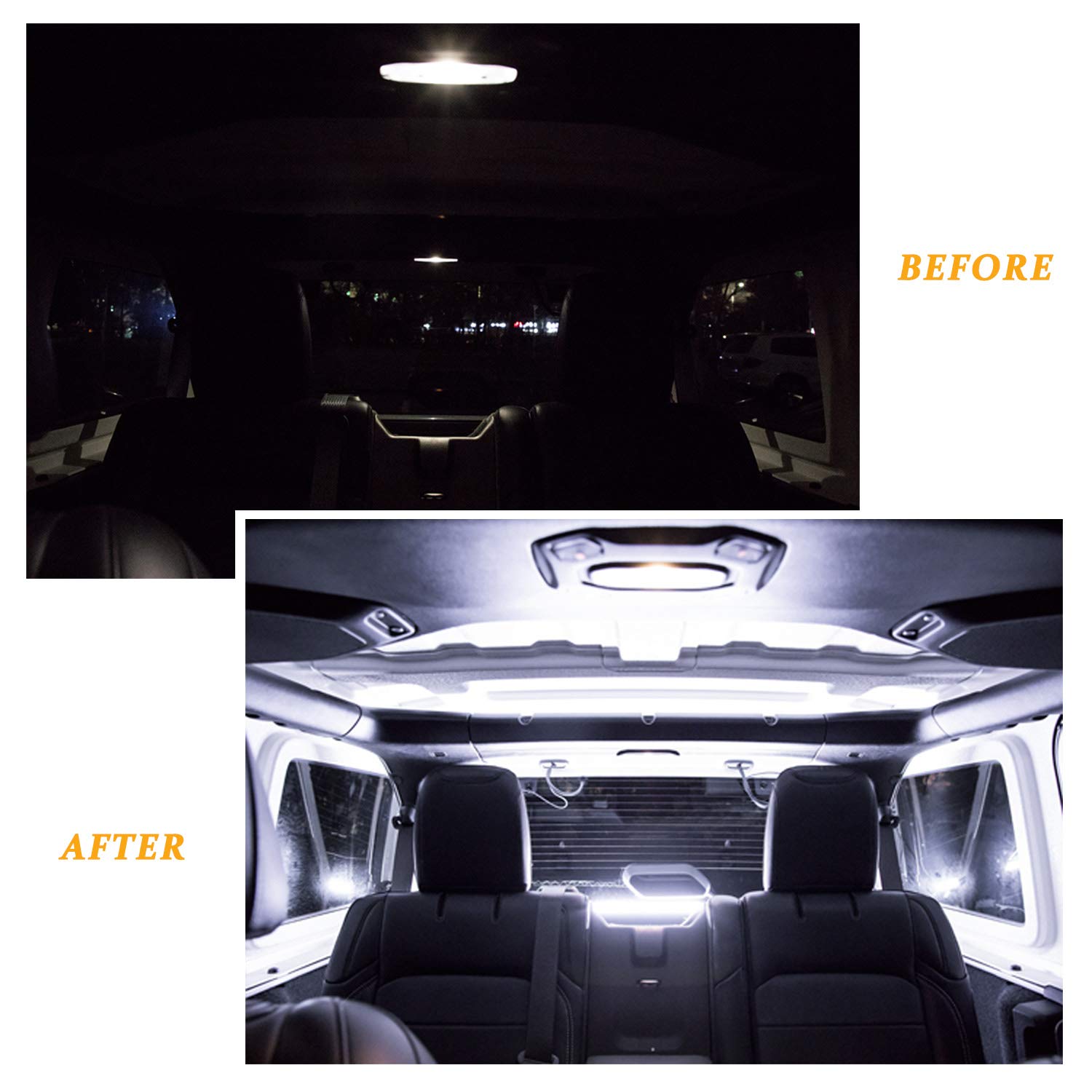 Tailgate Windshield Rear Glass Lift Gate LED Hatch Dome Light Bar Fit