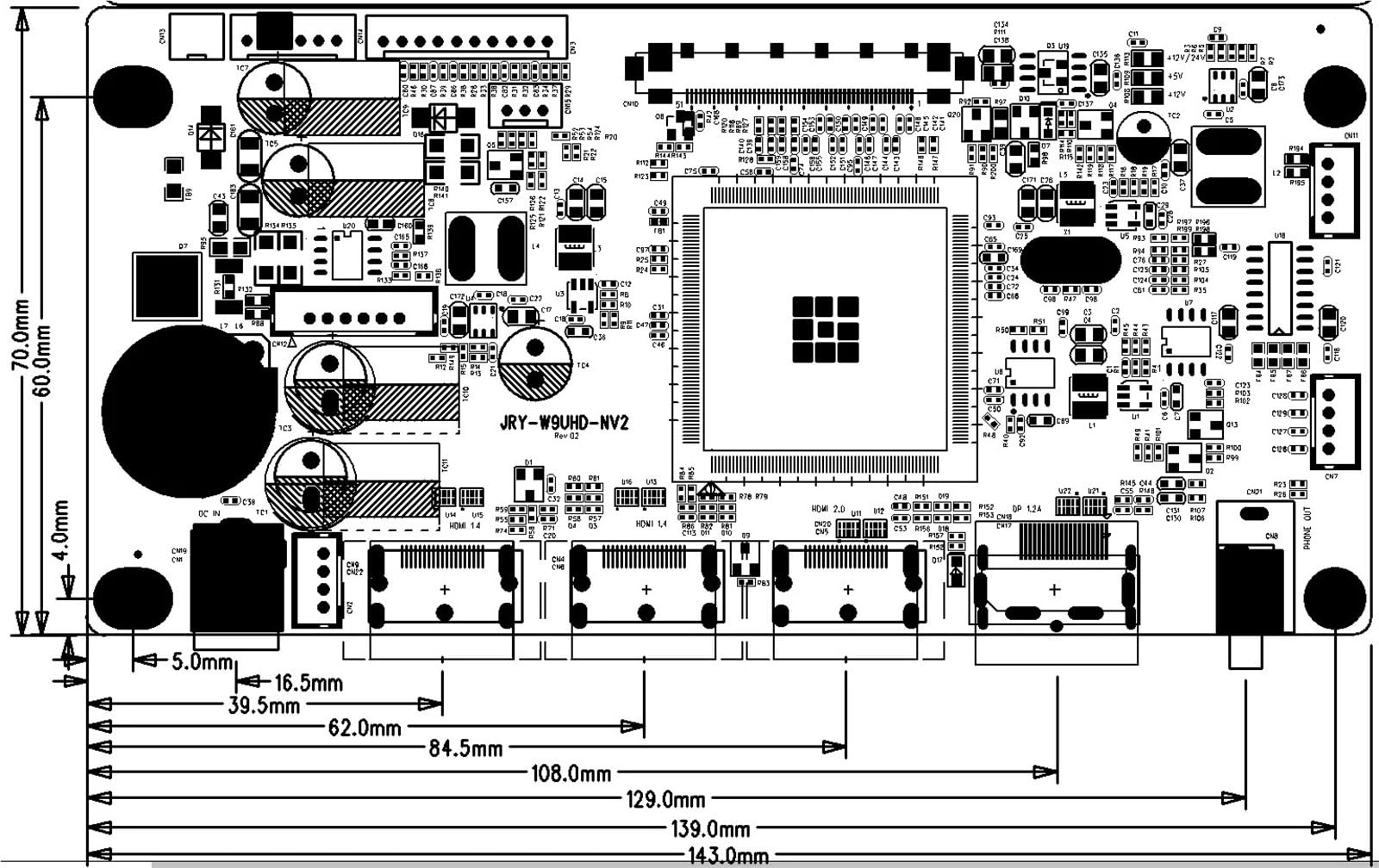 31.5 Inch 4K LCD Controller Board LCD Monitor Driver Motherboard for 31.5