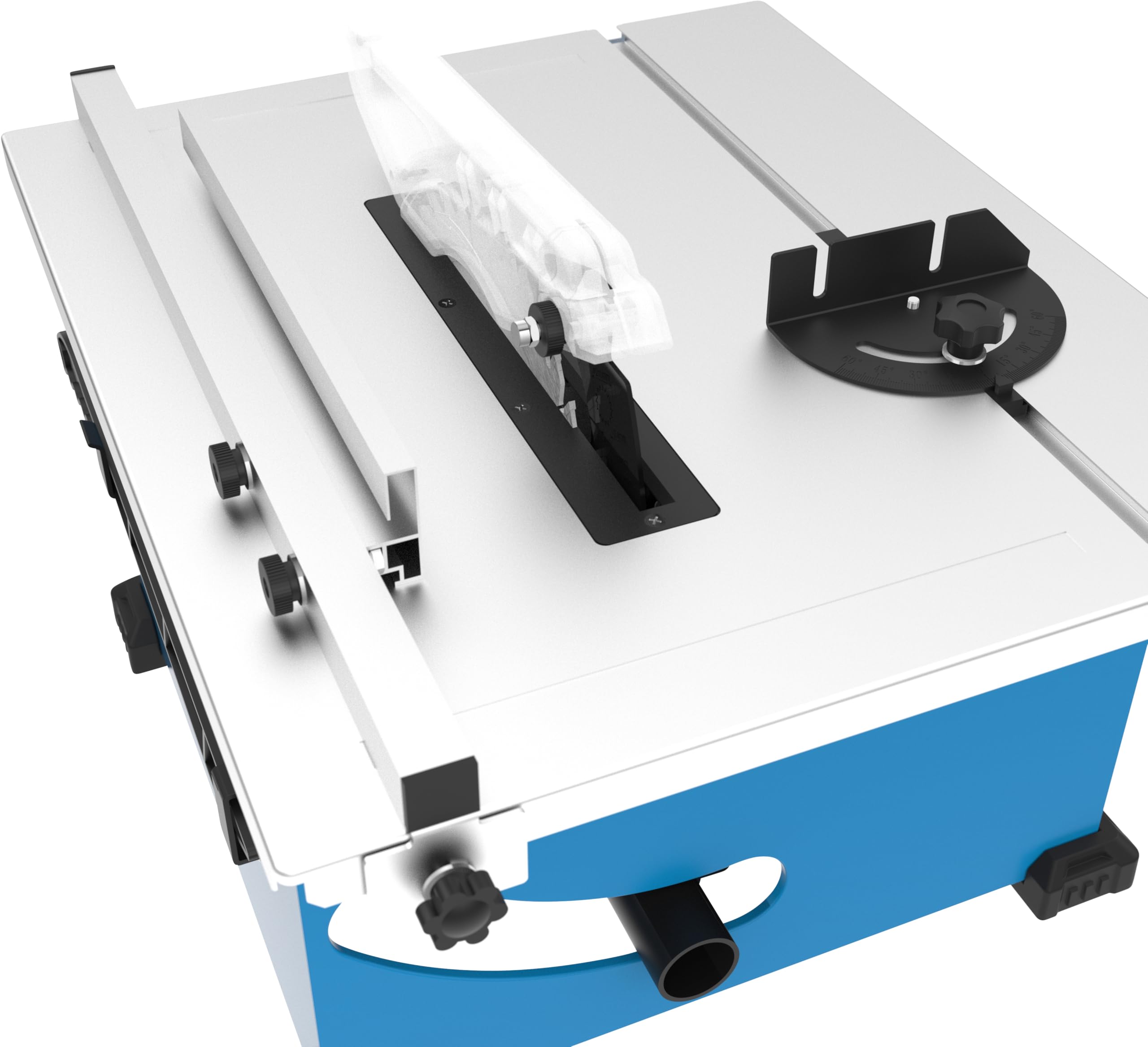 Güde GTK 2100.1 stołowa pilarka tarczowa (1200 W, TÜV/GS, 2950 1/min, wysokość cięcia 45 mm, brzeszczot HM Ø 210 mm, ogranicznik kątowy i równoległy, przyłącze do instalacji odsysającej, ochrona