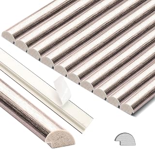 STICKGOO 10-Pack Brushed Light Rose Gold Peel & Stick Tile Edge Trim - 12" Wall Molding with Strong Double-Sided Tape for Backsplash