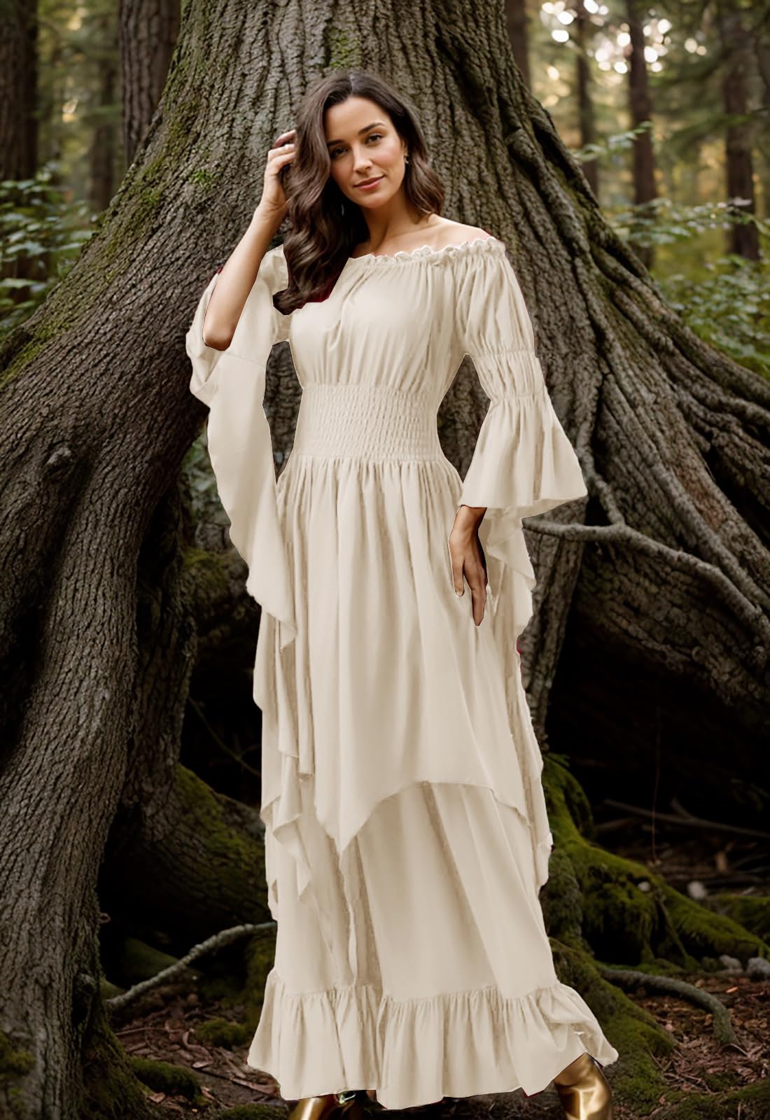 Women's Victorian Dress Renaissance Medieval Costume Gothic Witch Dress for Women