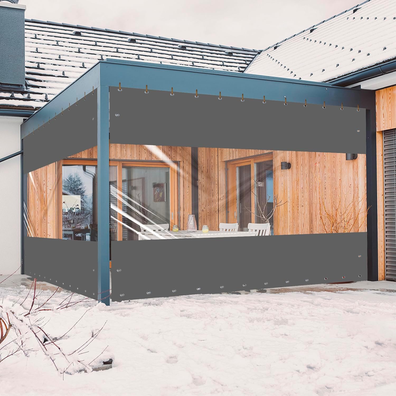 Transparente Plane Mit Reißverschluss · 2,5x3 M · Wasserdicht & UV-beständig | Ezcasch Outdoor Plane