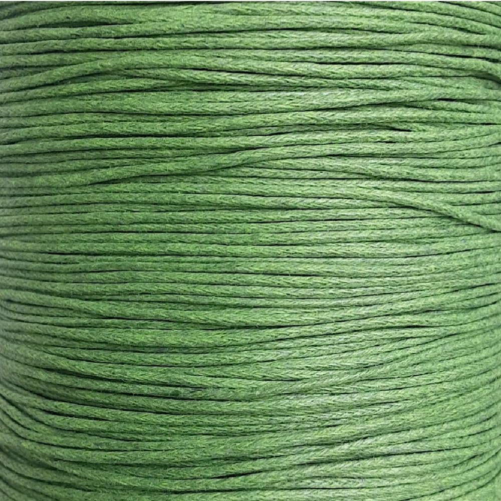 Mart-Mon 23. Lime Green Waxed Cotton 100% Cord 1Mm,10M / 22 Colors Jewellery Making & Bracelet Necklace Craft,Stringing (23. Lime Green)
