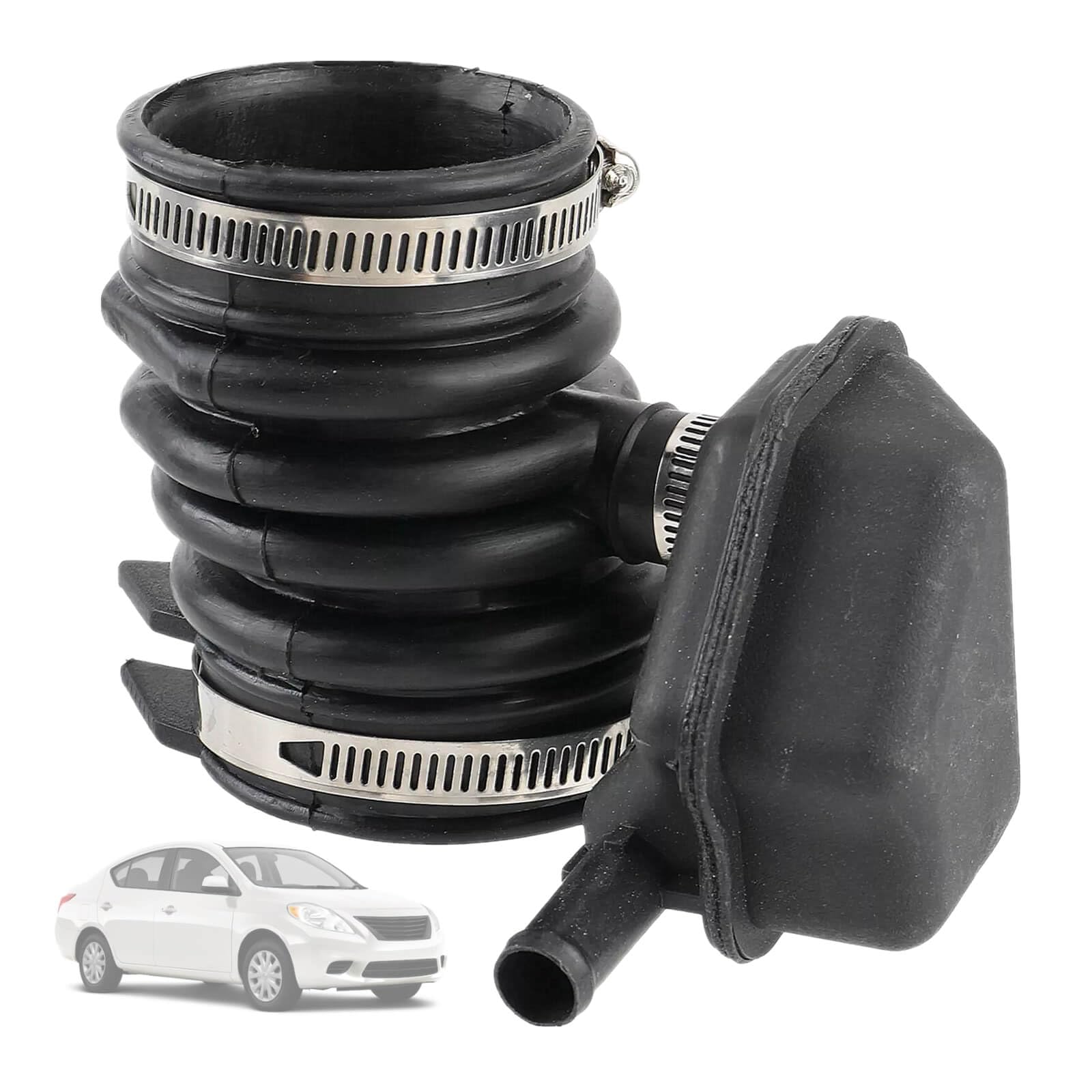 Engine Air Intake Hose Compatible With 2012 Nissan Versa 1.6L / 1.8L - Replaces OEM 16576-1HK0A