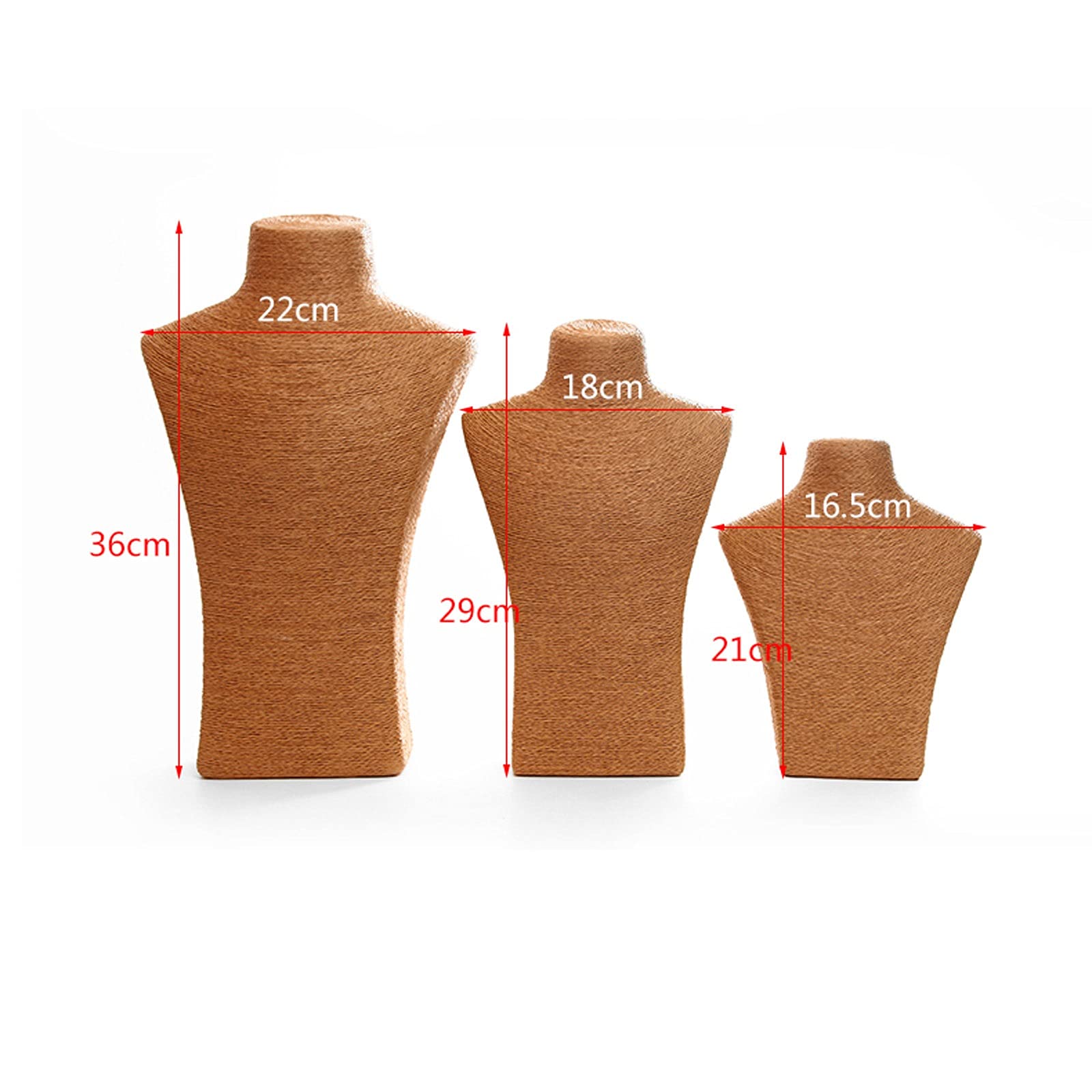 Boutique halsketting sieraden display buste, sieraden display detailhandel halsketting etalagepop standaard, voor halsketting oorbel choker hanger medaillon (wit
