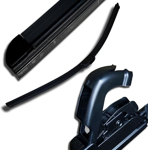 Miniatura 2 de TuningPros WBJ-D26 - Limpiaparabrisas sin soporte, con gancho J, 26 pulgadas (25.591 in), lado del conductor, juego de 1
