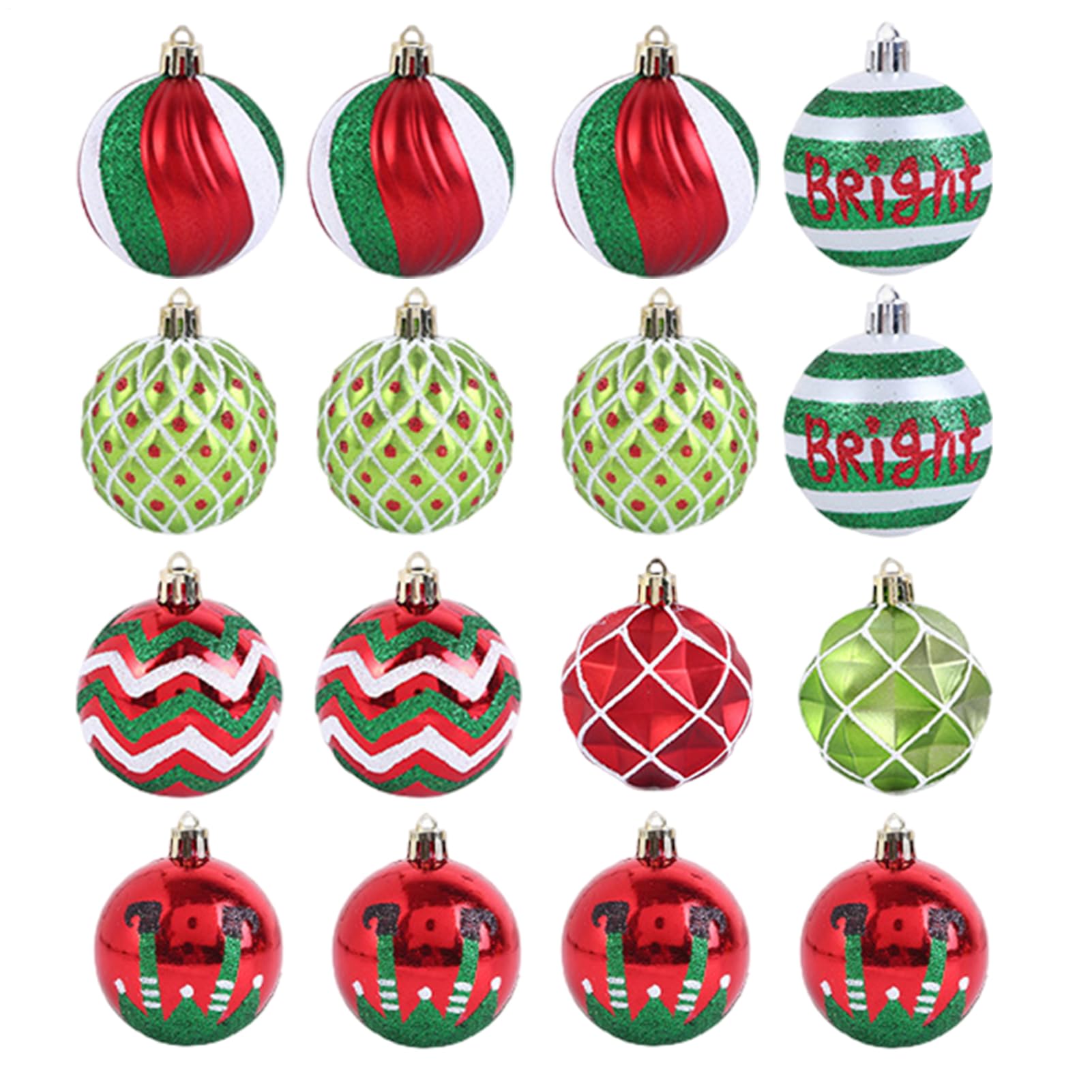 Boules de Noël pour sapin et décoration de fenêtre pour bureau ou appartement