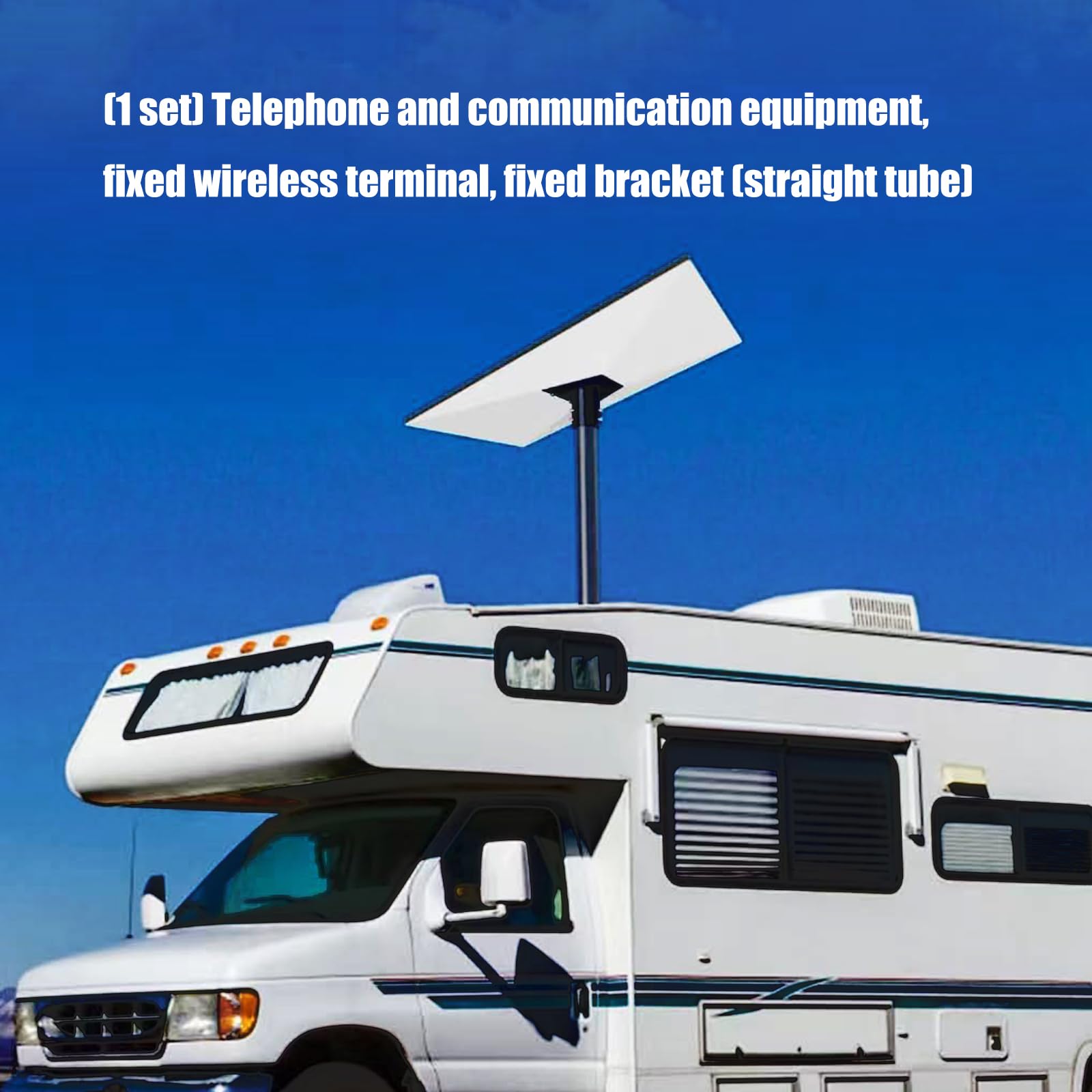 Support permanent pour antennes d'extérieur - Angle réglable à 360 degrés - Compatible avec mur et plafond - Résistant aux intempéries