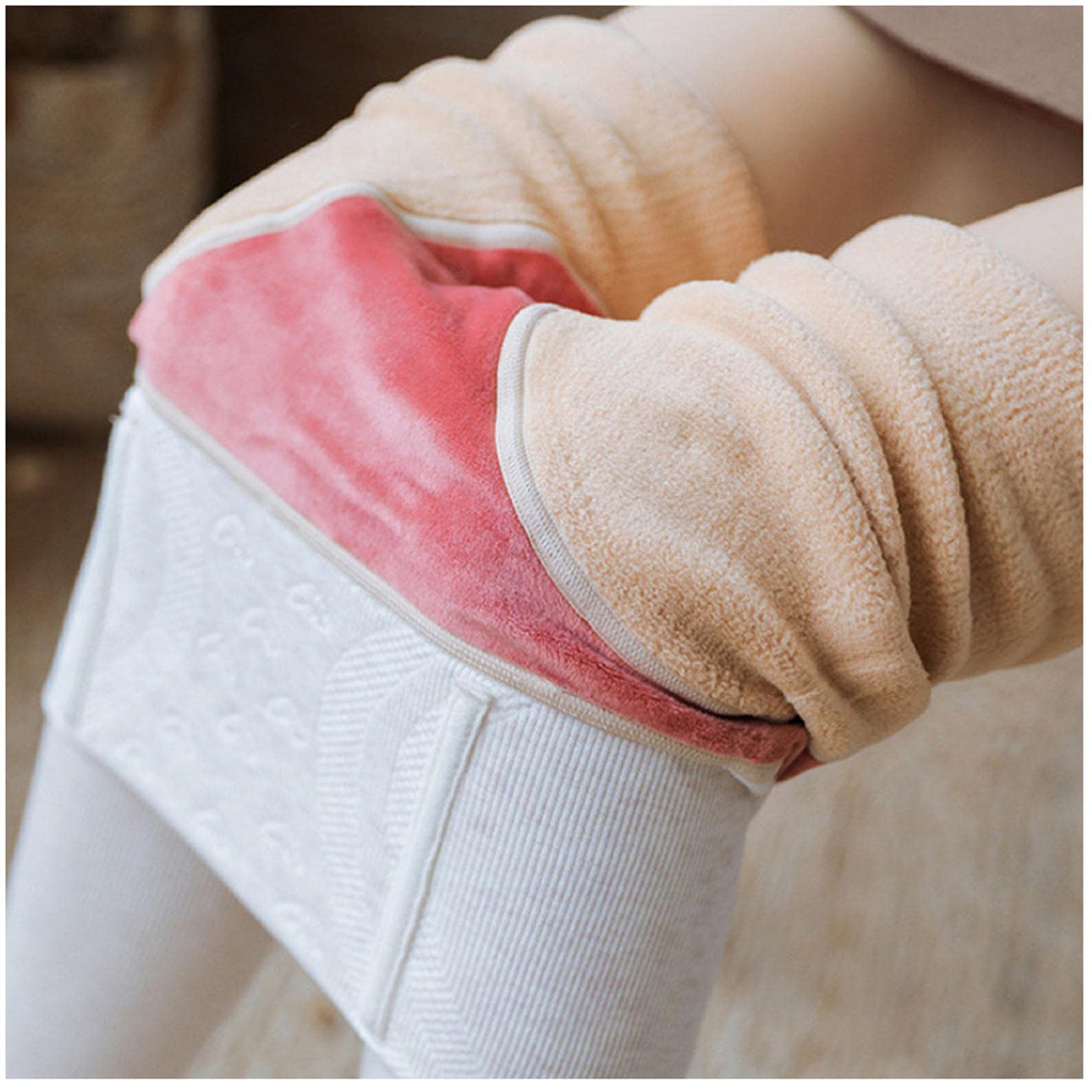 Collant da Donna Collant da Donna in Lana di Lana di Lana in Lana Invernale Ad Alta Vita.-360G Oat White,Full Foot