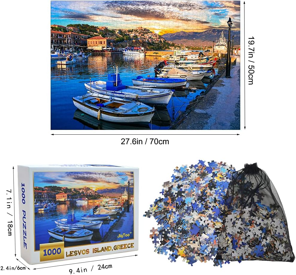Buy 1000 Piece Puzzles For Adults Jigsaw Puzzle 1000 Piece Adult Puzzles Greece Landscape Puzzle Online In Vietnam B095pfws82
