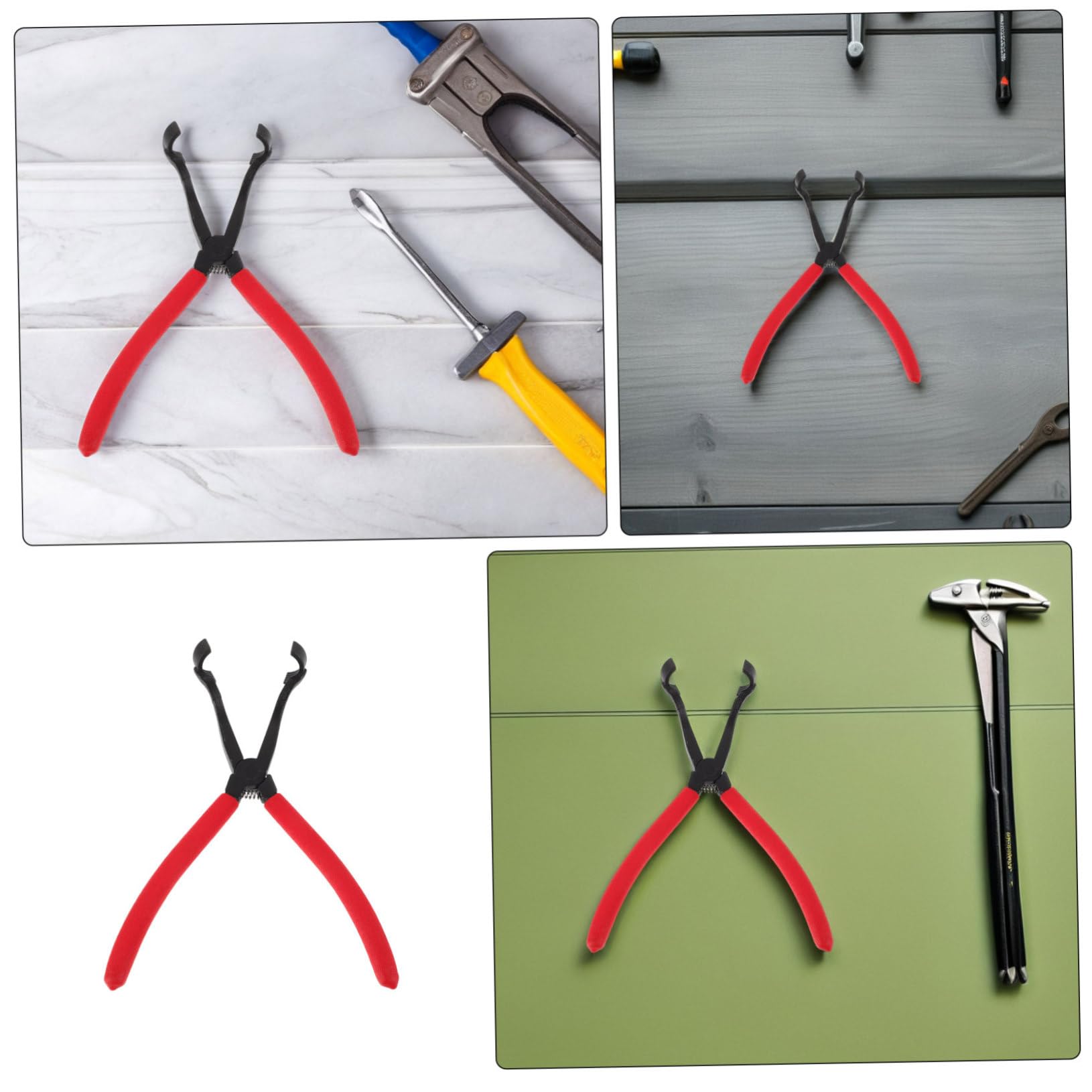 MAGICLULU Pinze per Molle di Ritorno Freno Tamburo 2 Pezzi in Acciaio al Carbonio Comfort Ergonomico per Manutenzione Efficiente in Laboratorio o DIY