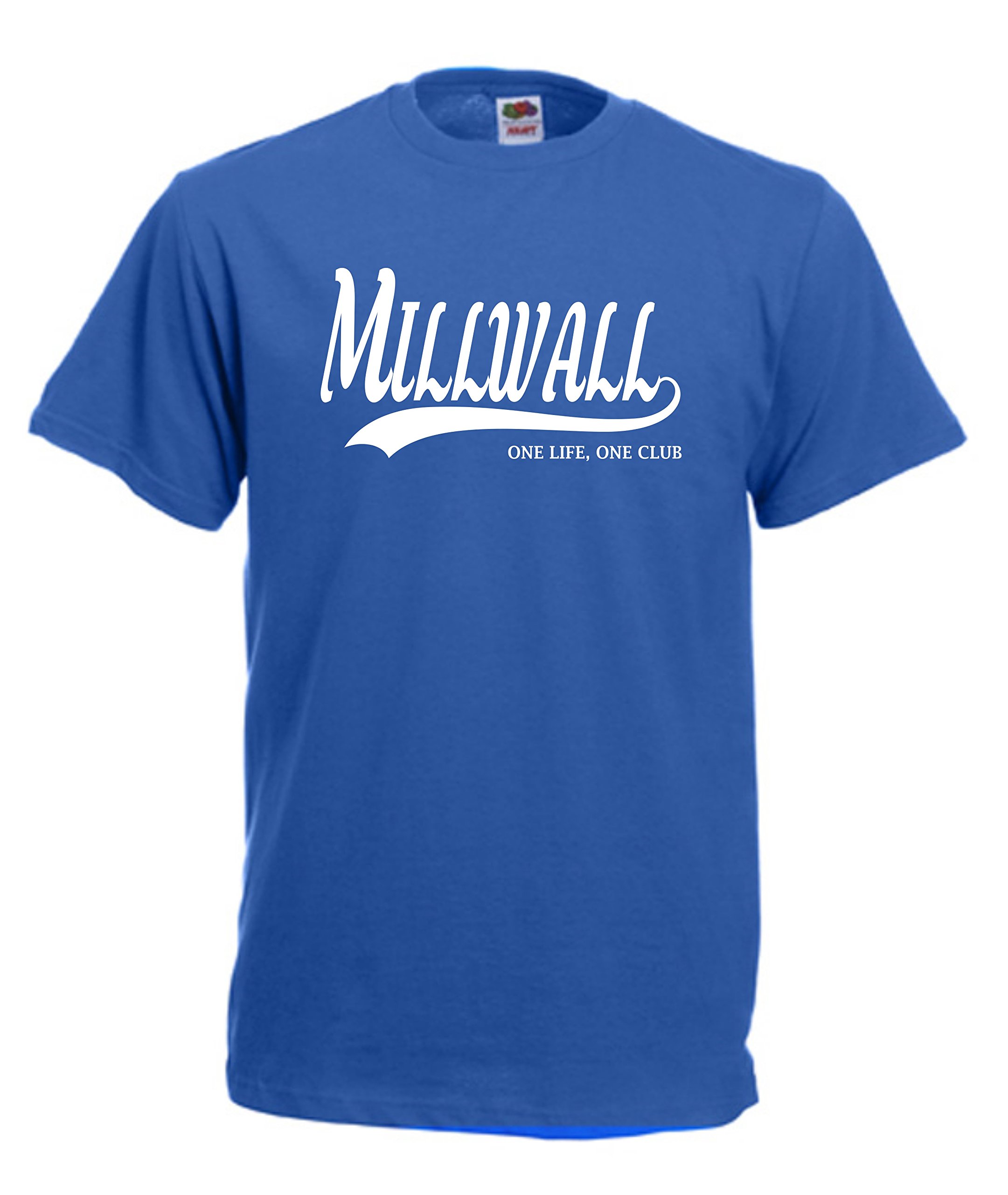 All About The PrintMillwall Football Gift - one Life one Club Idea T-Shirt FC Present F64 (Adult XXL, Blue)