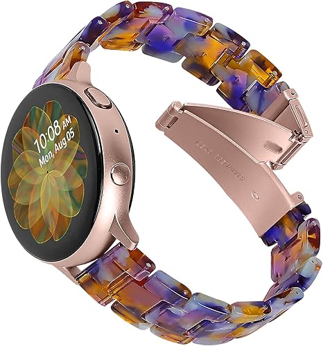 JOYOZY Correas de resina compatibles con Samsung Galaxy Watch 7654FE 1.575 in 1.732 inWatch 64 Classic 1.693 in 1.850 in 1.654 in 1.811 inWatch 5