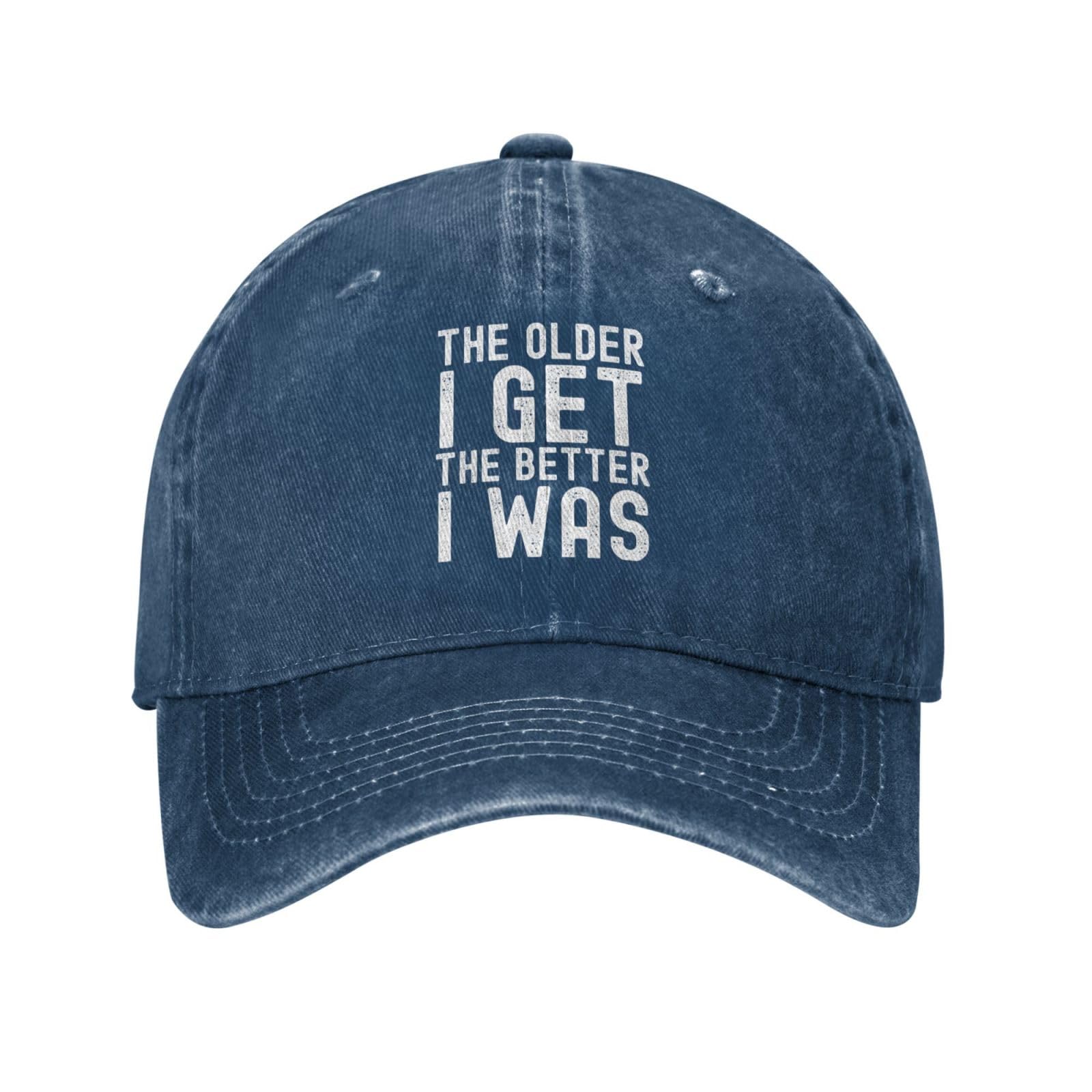 ACEPrints The Older I Get The Better I was Hat for Men Dad Hats Navy Blue