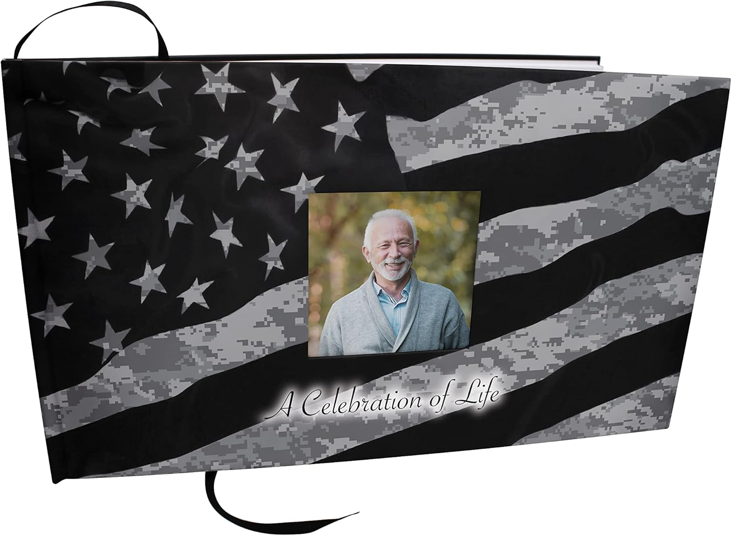 Army UCP Matching Photo Funeral Guest Book Celebration of