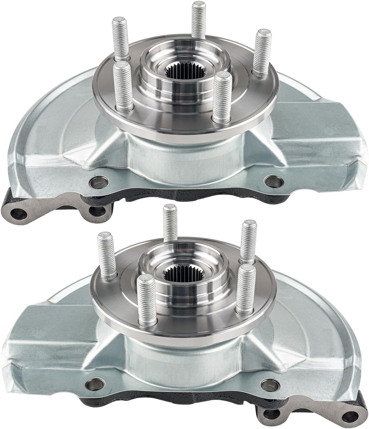 KAX 2PCS Front Steering Knuckle & Wheel Bearing Hub Assembly Fit for Jeep Patriot 2007-2017, Jeep Compass 2007-2017, Dodge Caliber 2007-2012, Passenger and Driver Side Replaces 698-410, 698-411