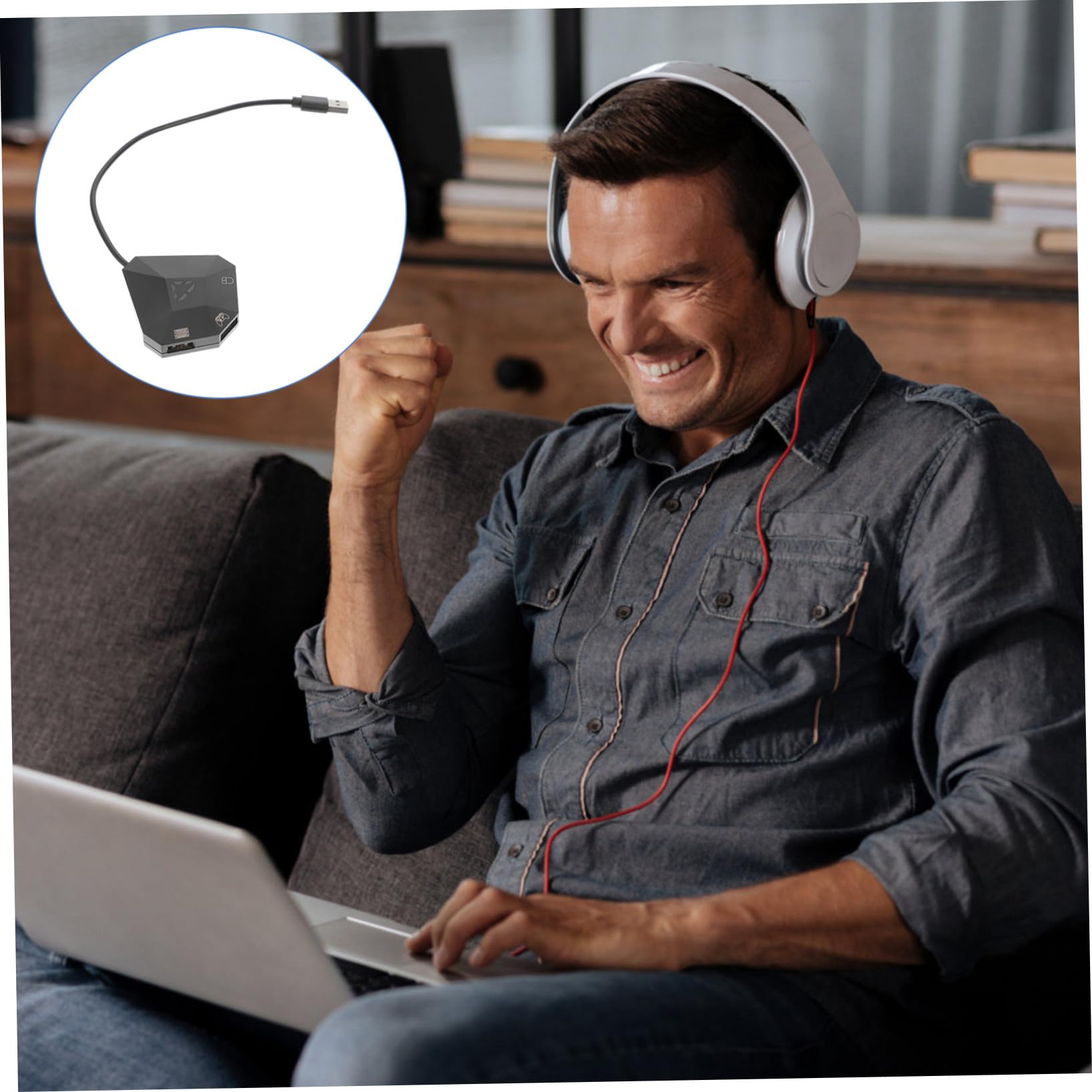 SHINEOFI Convertitore Tastiera Mouse per Console di Gioco, Nero Abs | Mappatura Tasti, Supporto Giochi di Terze Parti, Compatibile con Console
